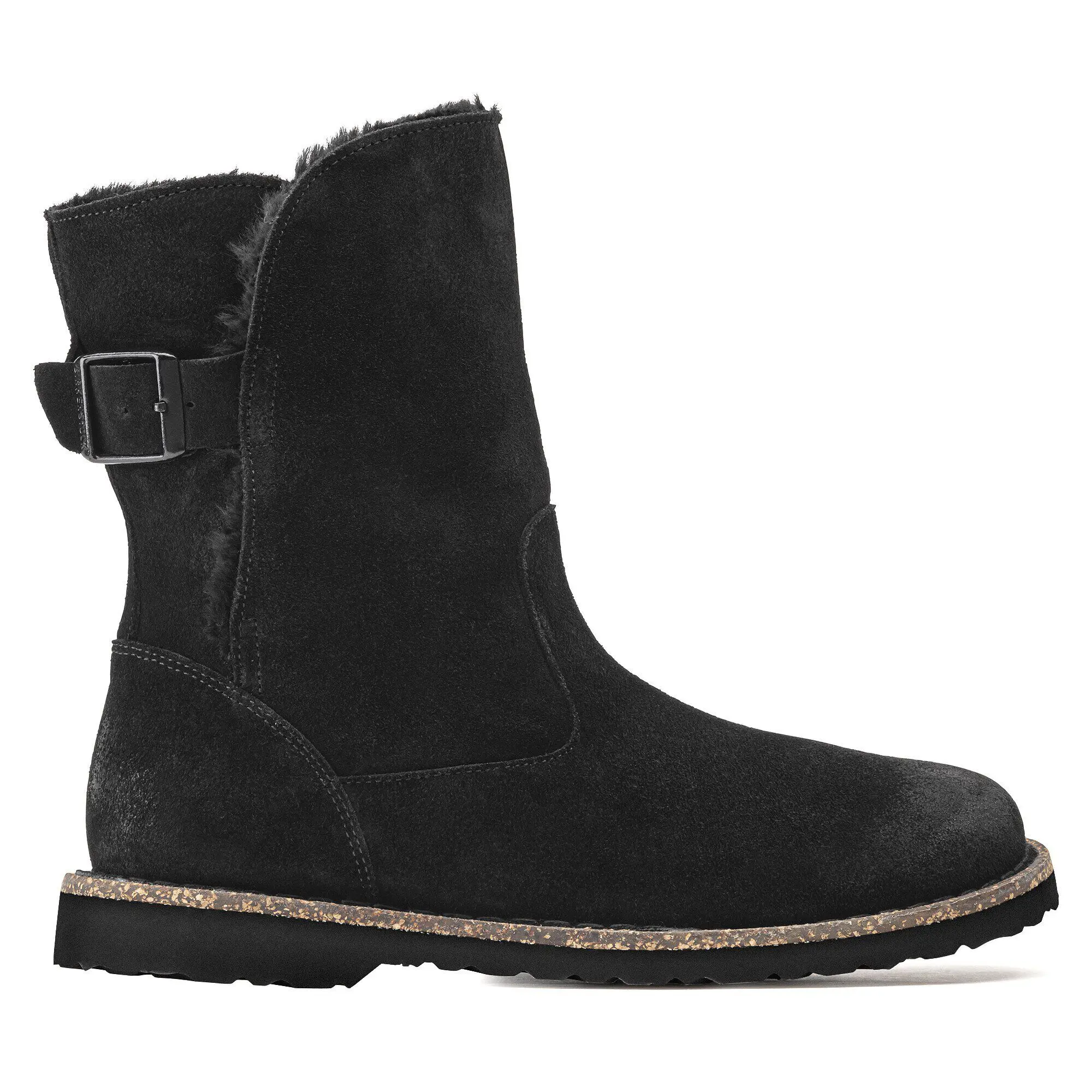 Uppsala Shearling Suede Leather Black - Image 3
