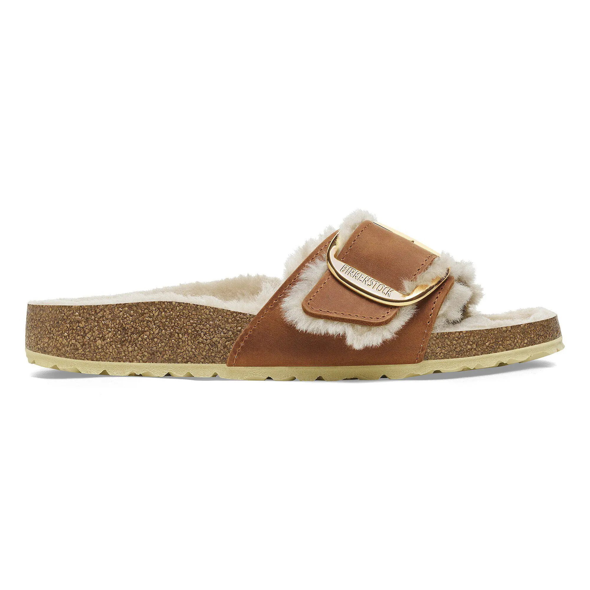 Madrid Big Buckle Shearling Natural Leather Oiled - Image 3