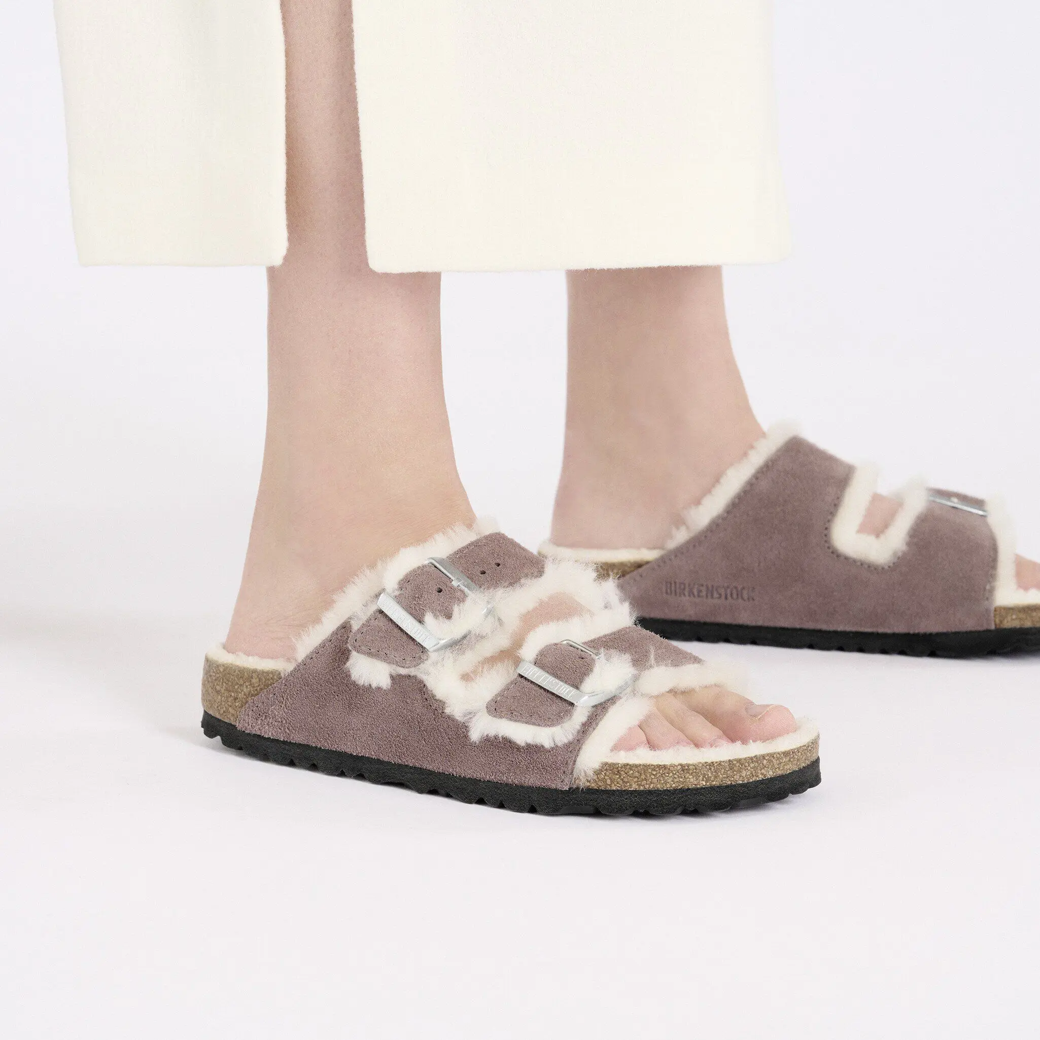 Arizona Shearling Suede Leather-Shearling Faded Purple - Image 4