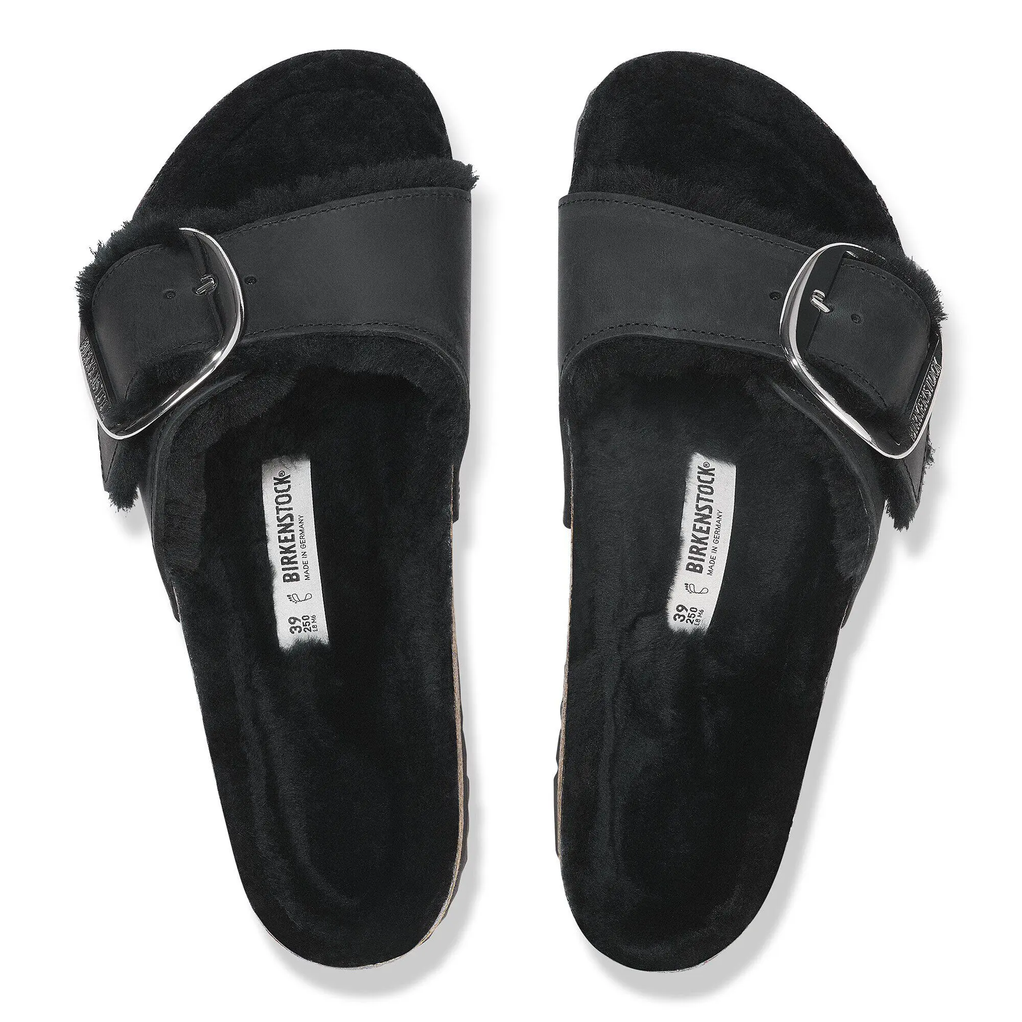 Madrid Big Buckle Shearling Natural Leather Oiled - Image 4