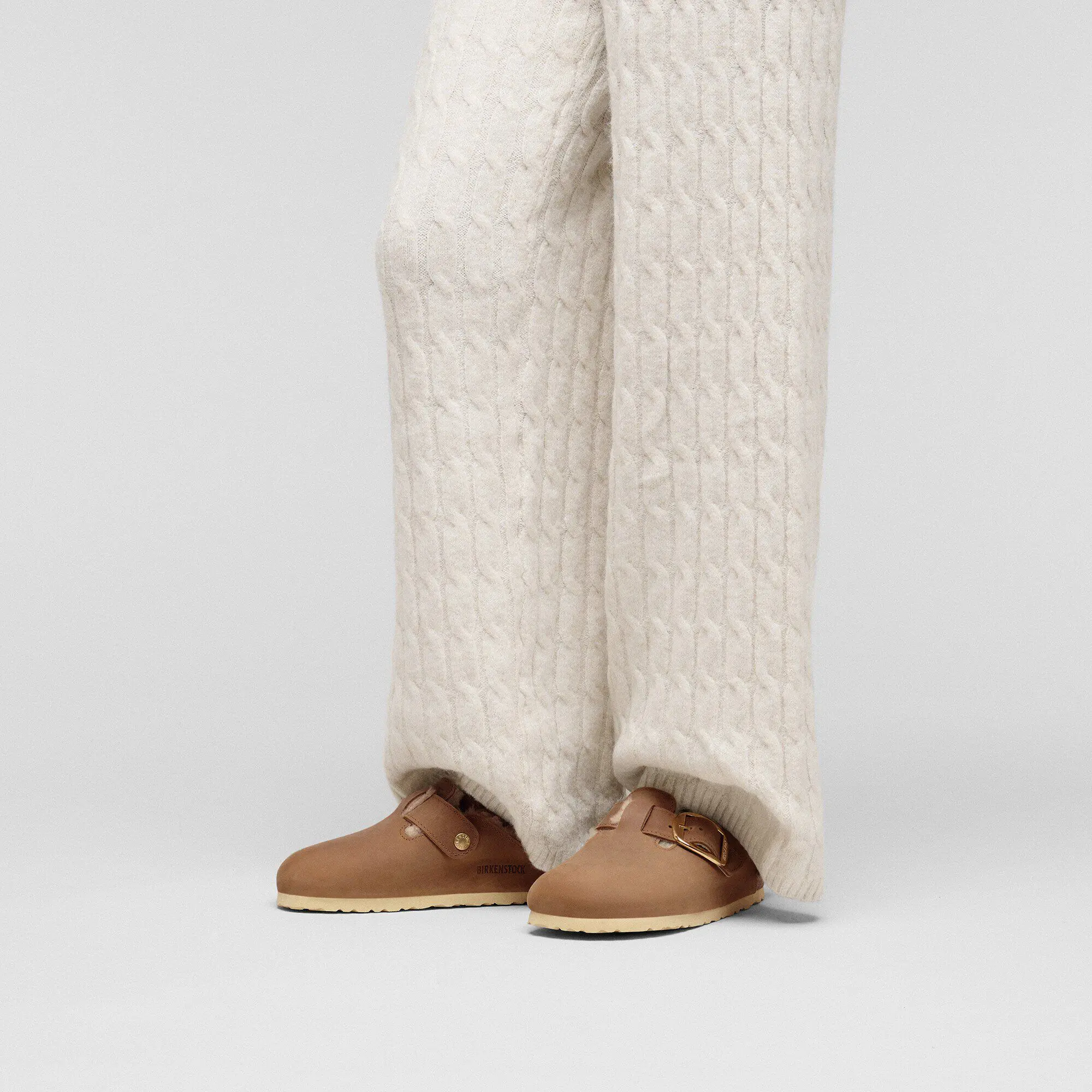 Boston Big Buckle Shearling Natural Leather Oiled - Image 7