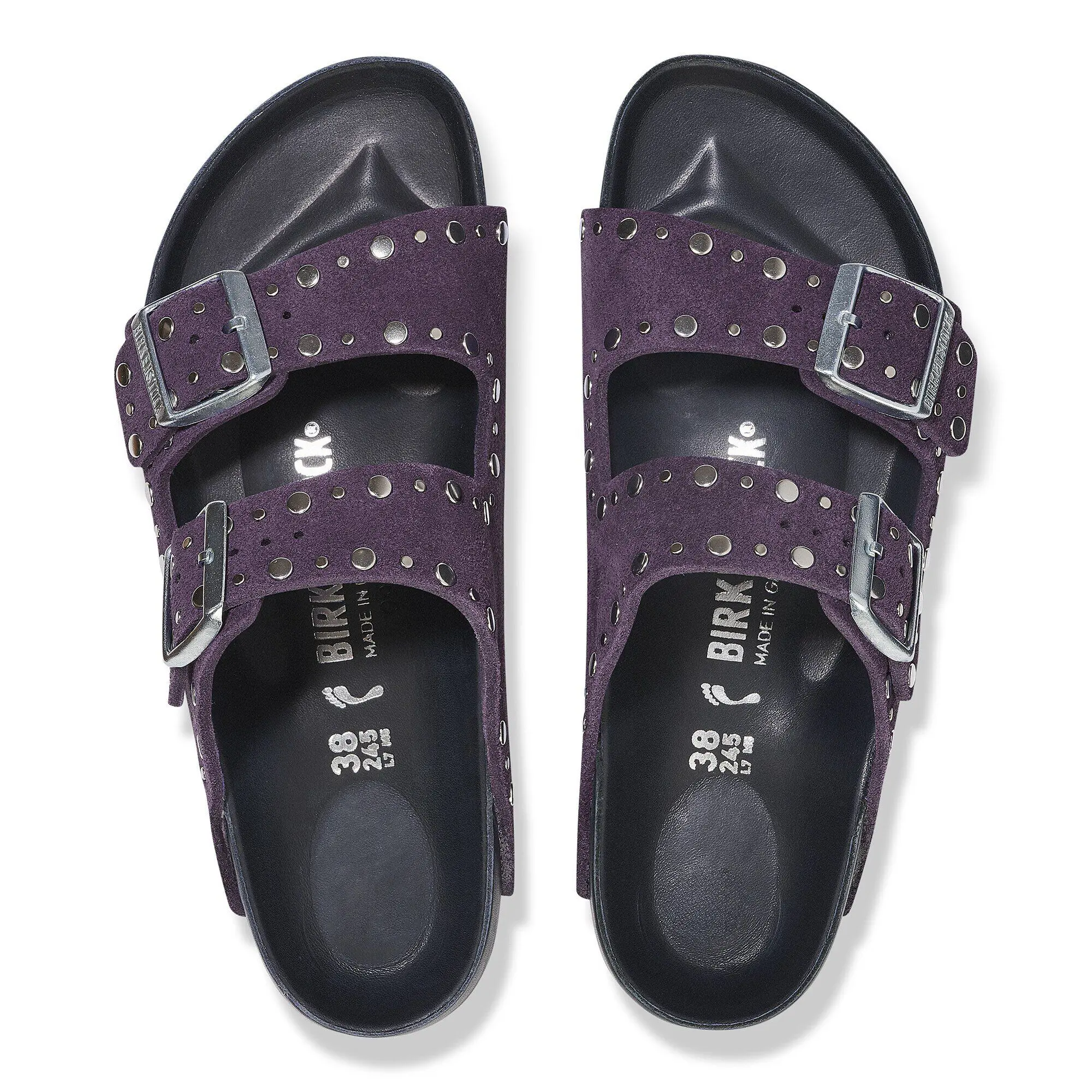 Arizona Rivets Suede Leather Acai - Image 2