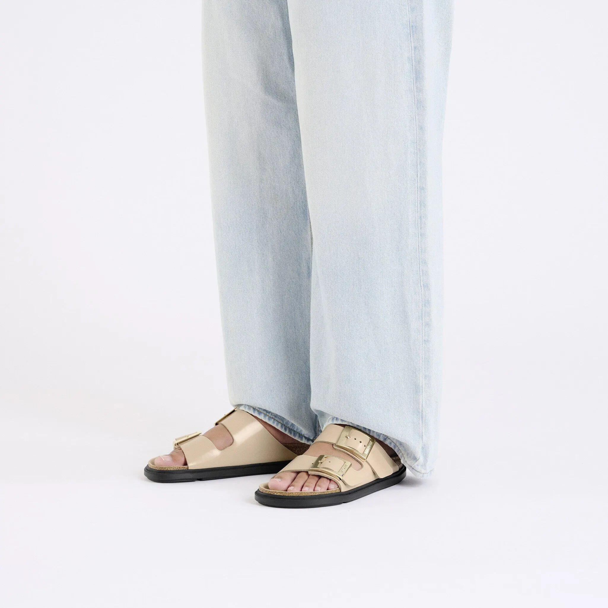 Arizona Droplet Buckle Natural Leather Patent - Image 4