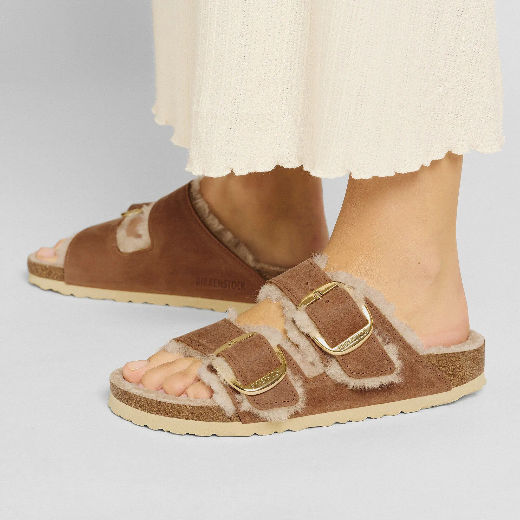 Arizona Big Buckle Shearling Natural Leather Oiled - Image 4