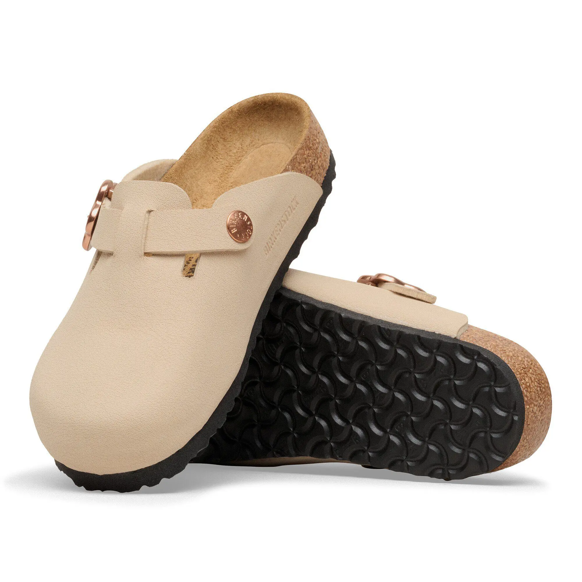 Boston Flower Buckle Kids Birko-Flor Nubuk - Image 6