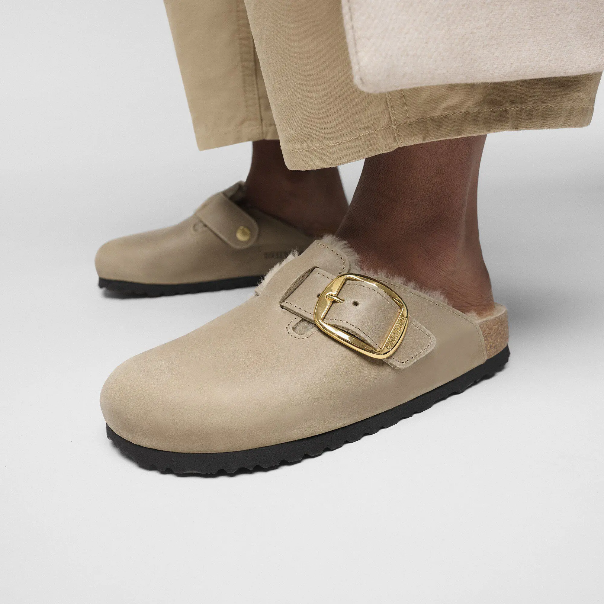 Boston Big Buckle Shearling Natural Leather Oiled - Image 6