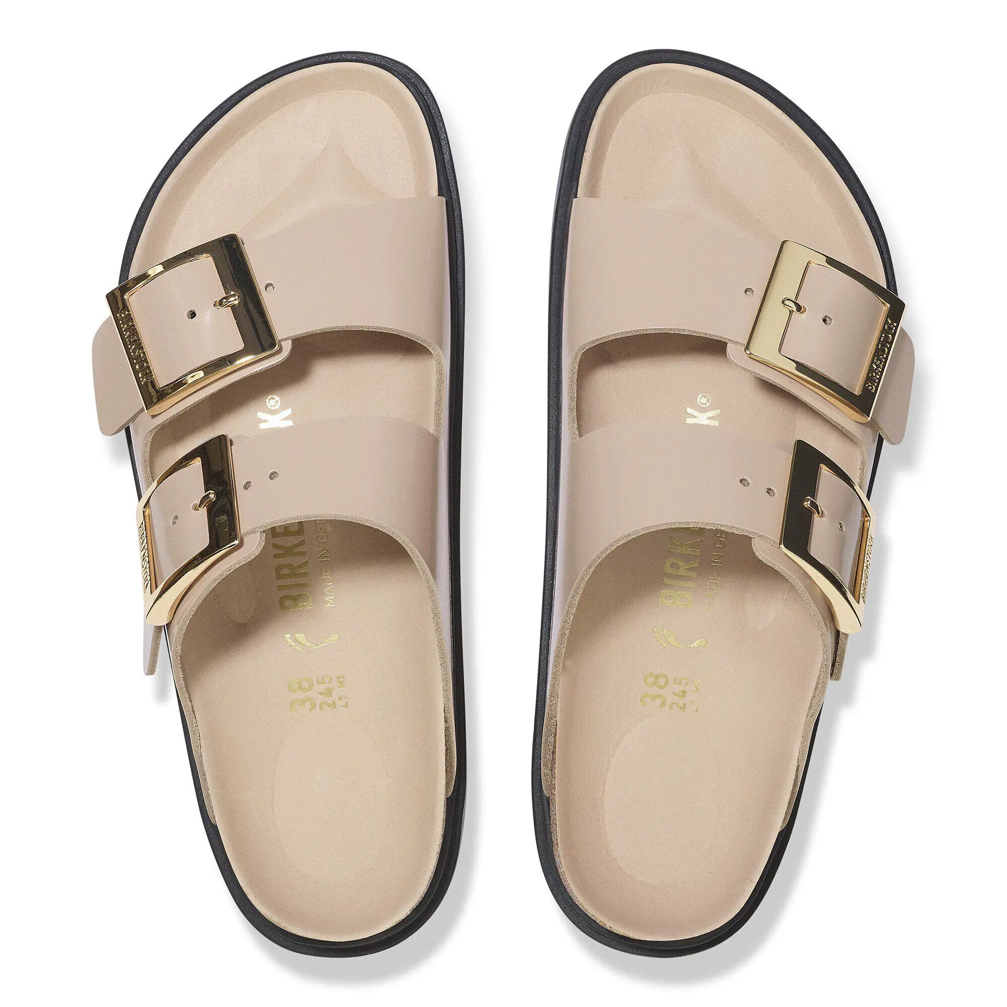 Arizona Droplet Buckle Natural Leather Patent - Image 2