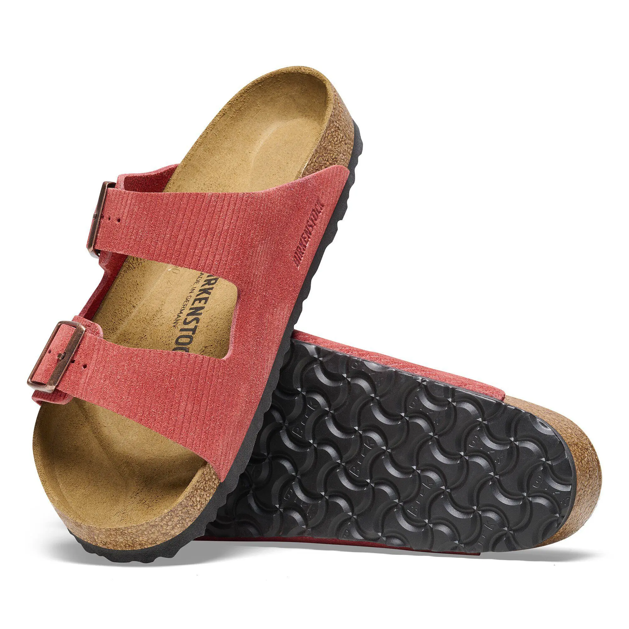 Arizona Suede Embossed Corduroy Sienna Red - Image 10
