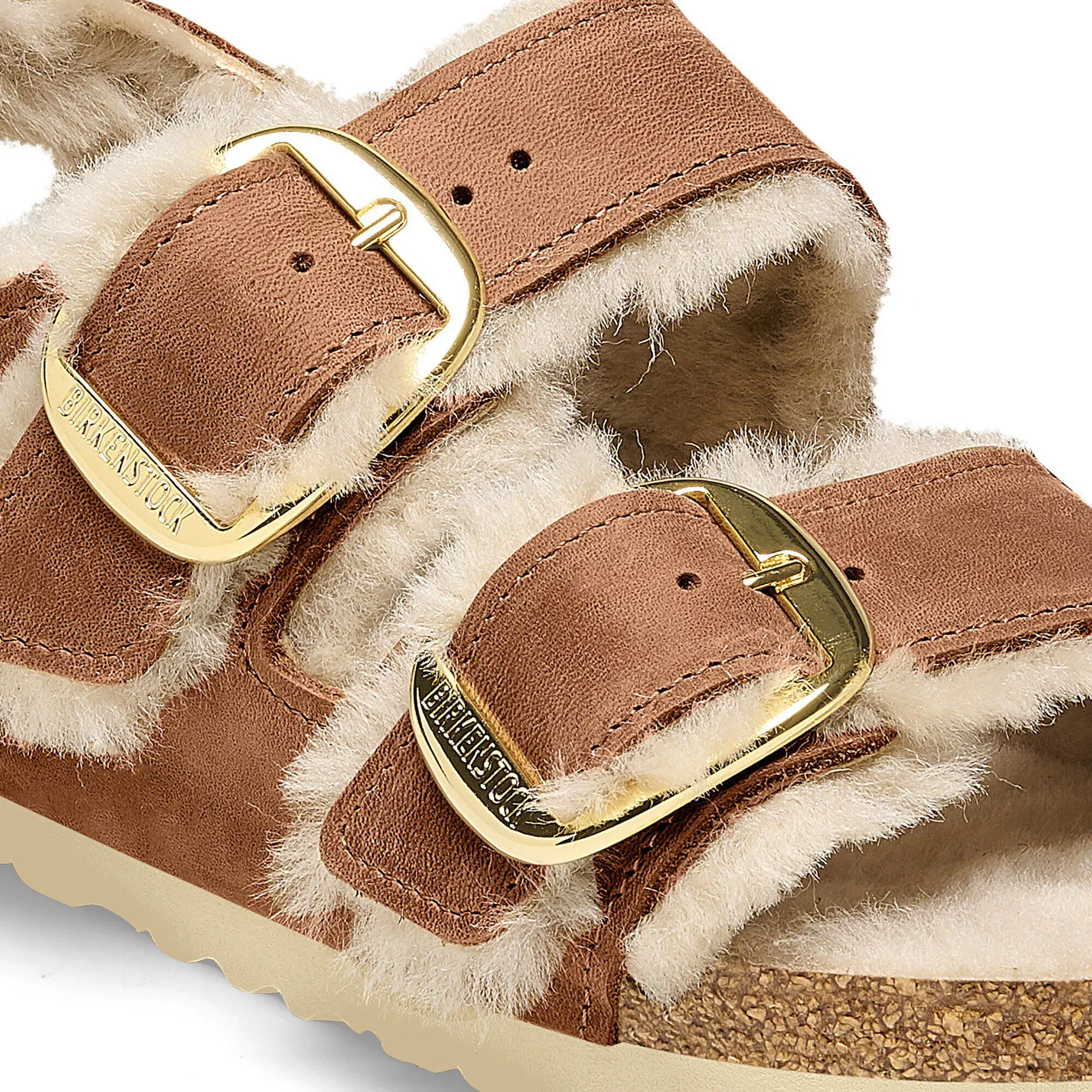Milano Big Buckle Shearling Natural Leather Oiled - Image 6