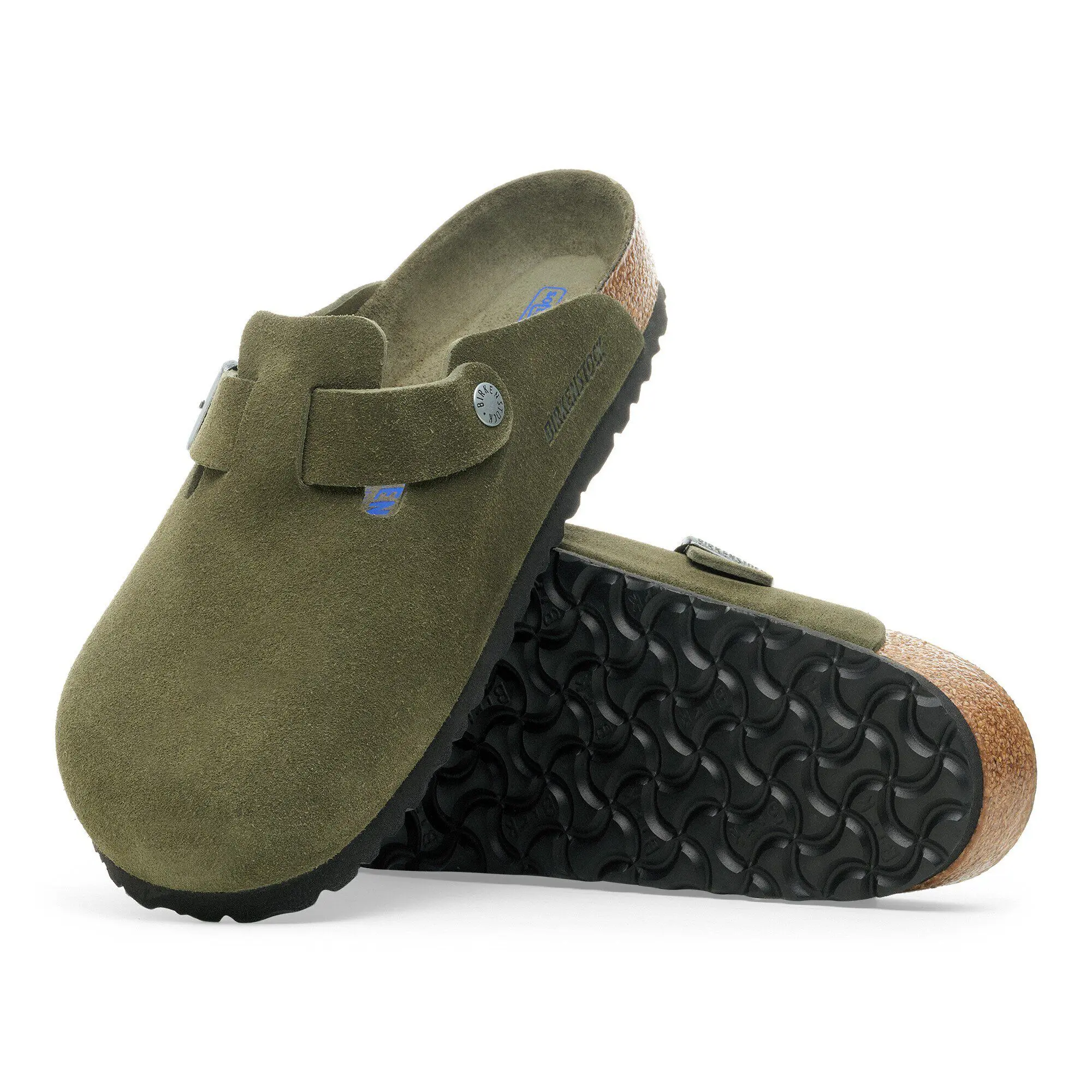 Boston Soft Footbed Suede Leather Thyme Tonal - Image 5