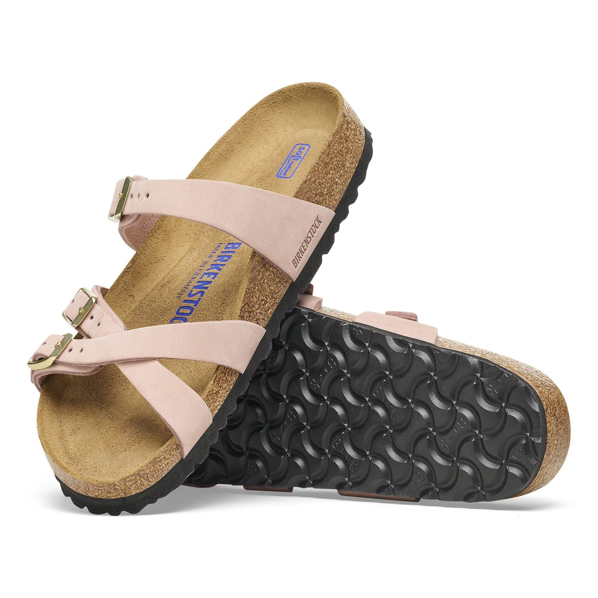 Franca Soft Footbed Nubuck Leather Soft Pink - Image 8