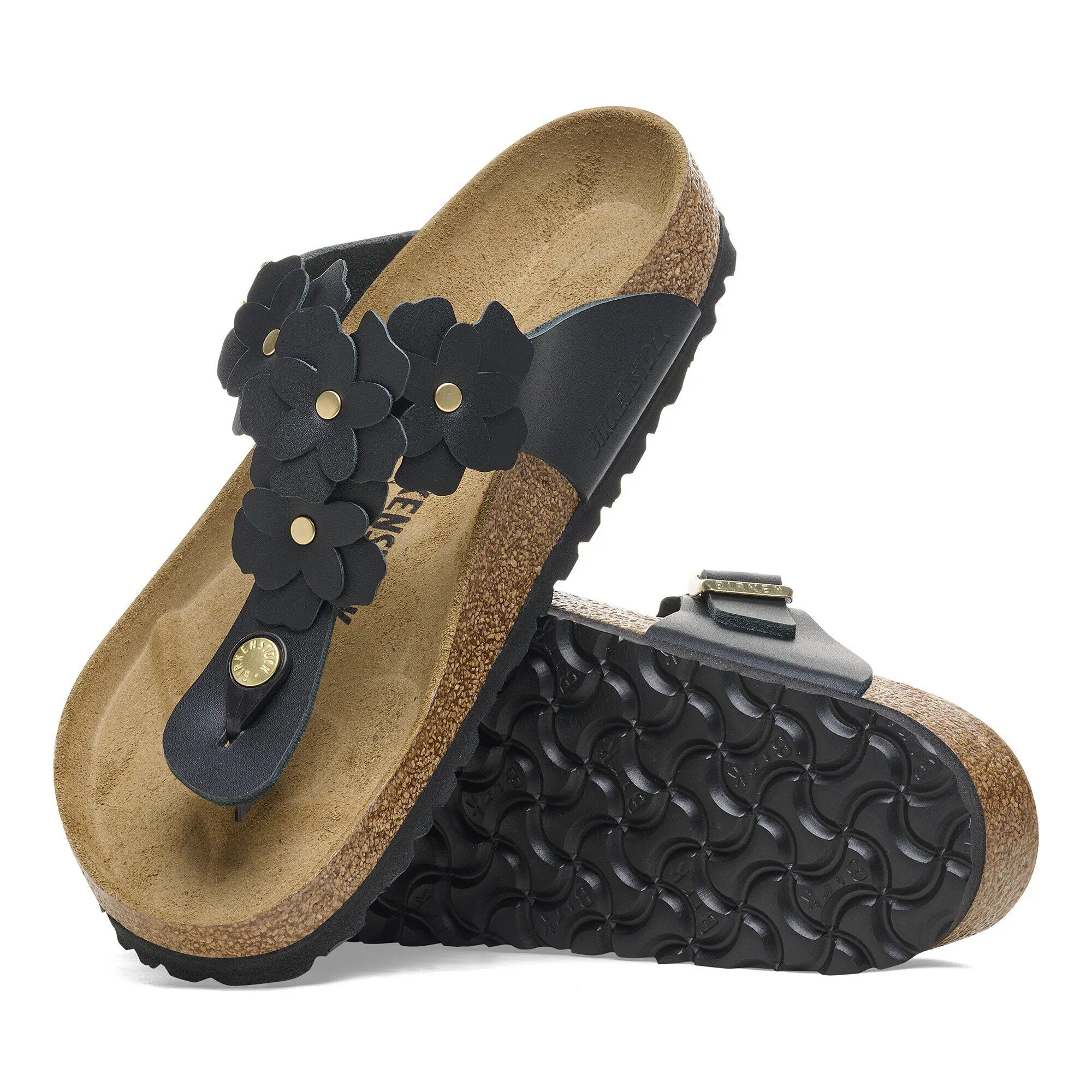 Gizeh Flower Embellishment Natural Leather - Image 6