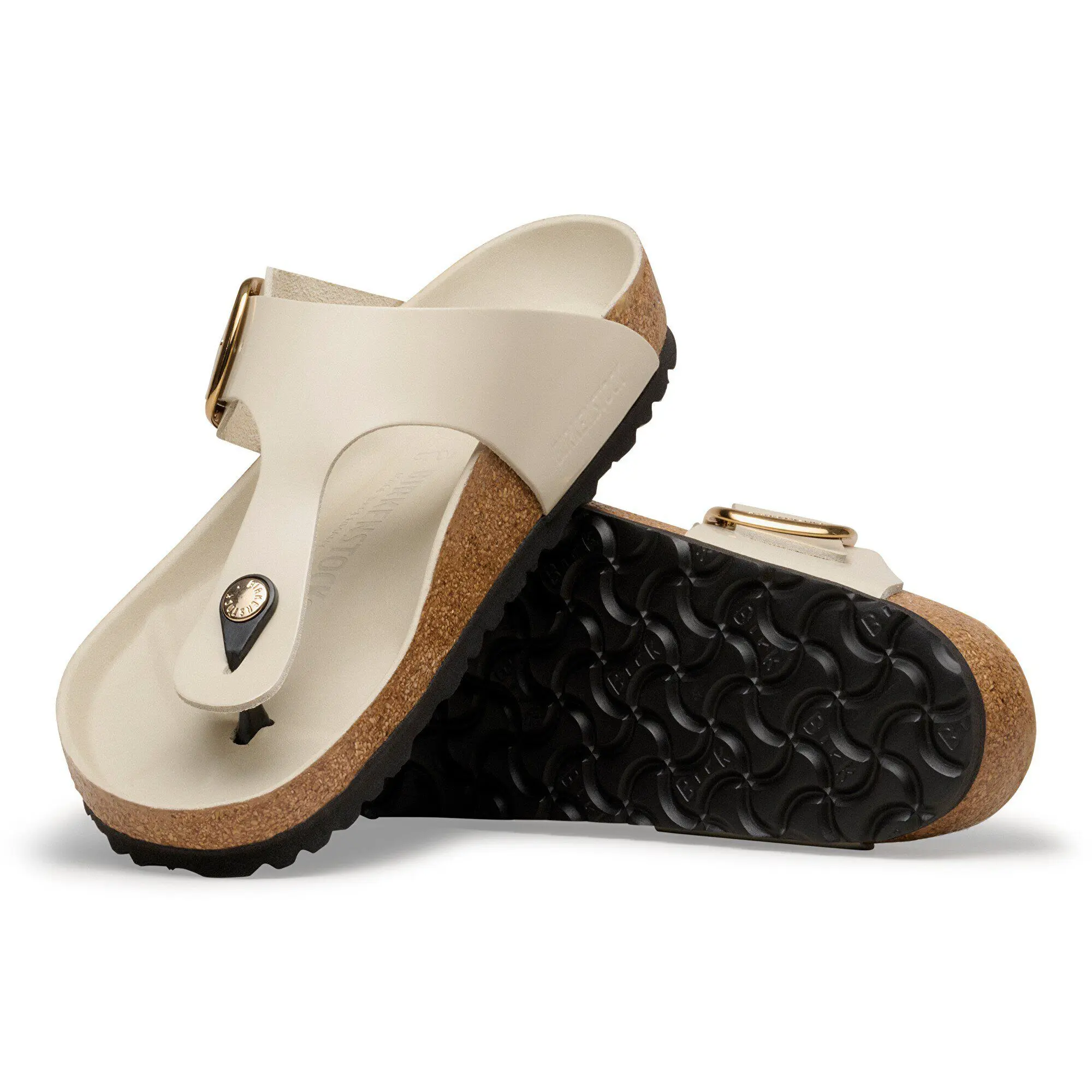 Gizeh Big Buckle Natural Leather Patent - Image 4