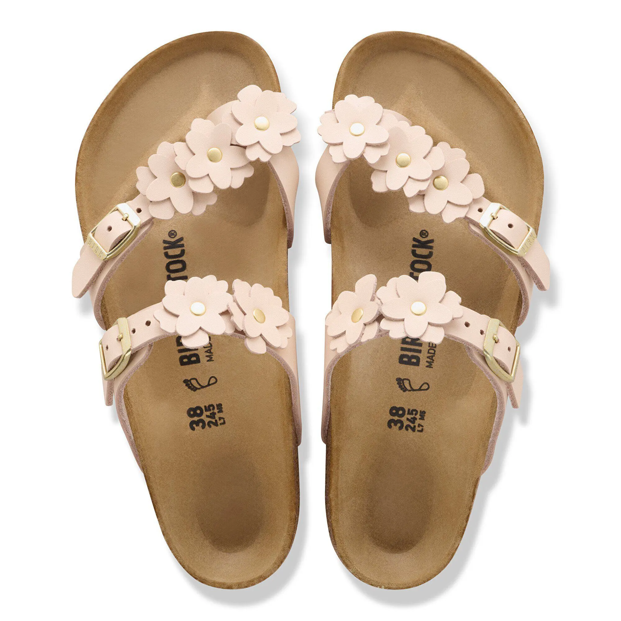 Alternative view of Mayari Flower Embellishment Natural Leather