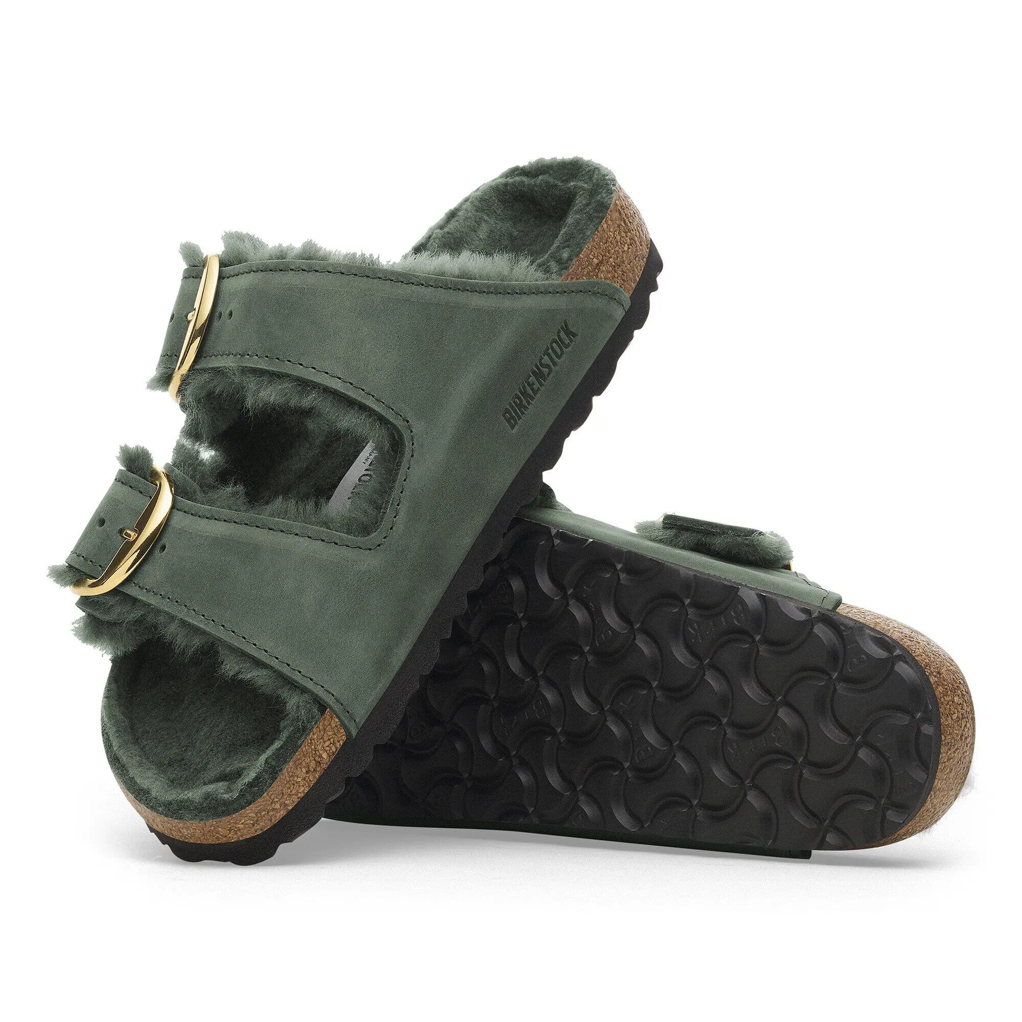 Arizona Big Buckle Shearling Natural Leather Oiled - Image 5