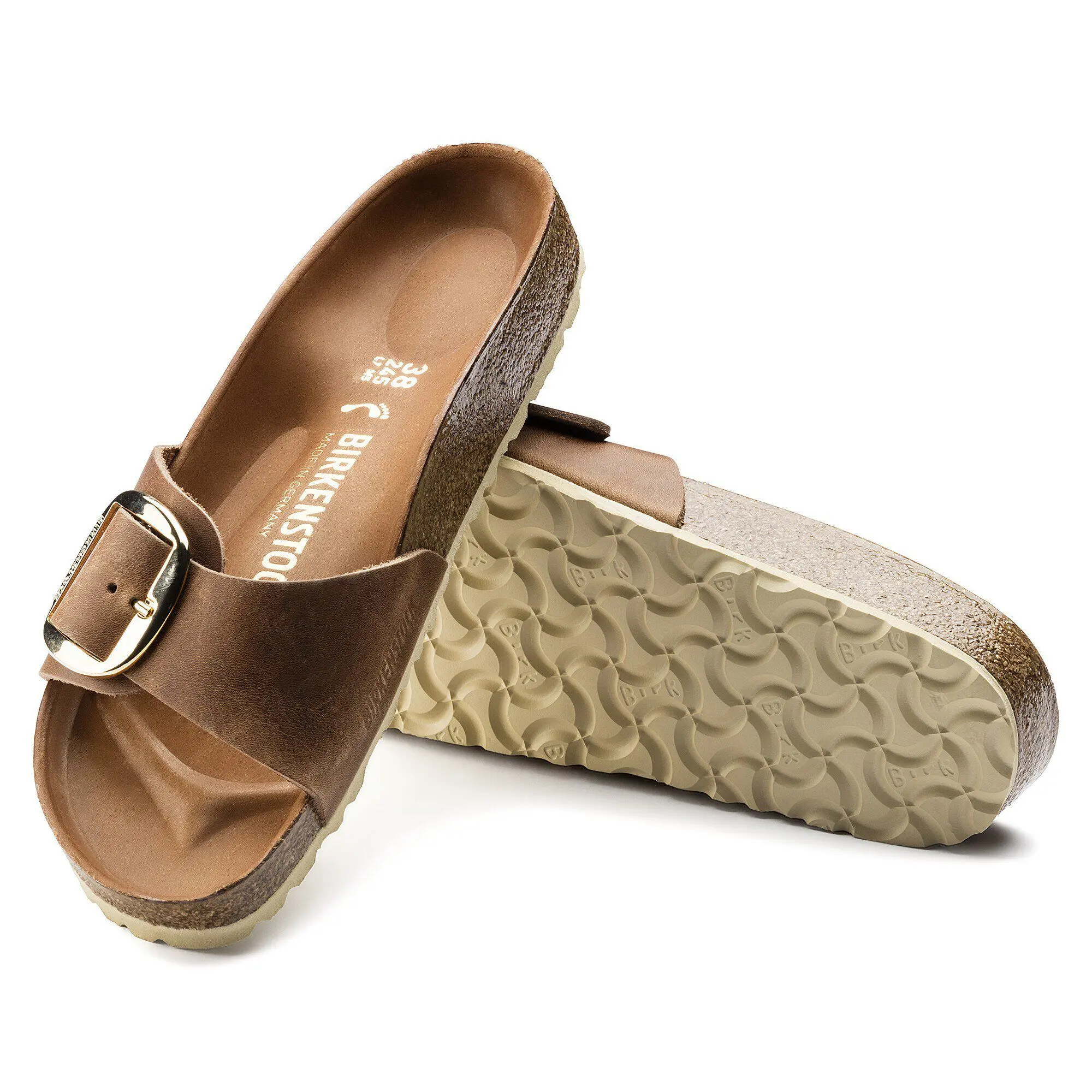 Madrid Big Buckle Natural Leather Oiled - Image 7