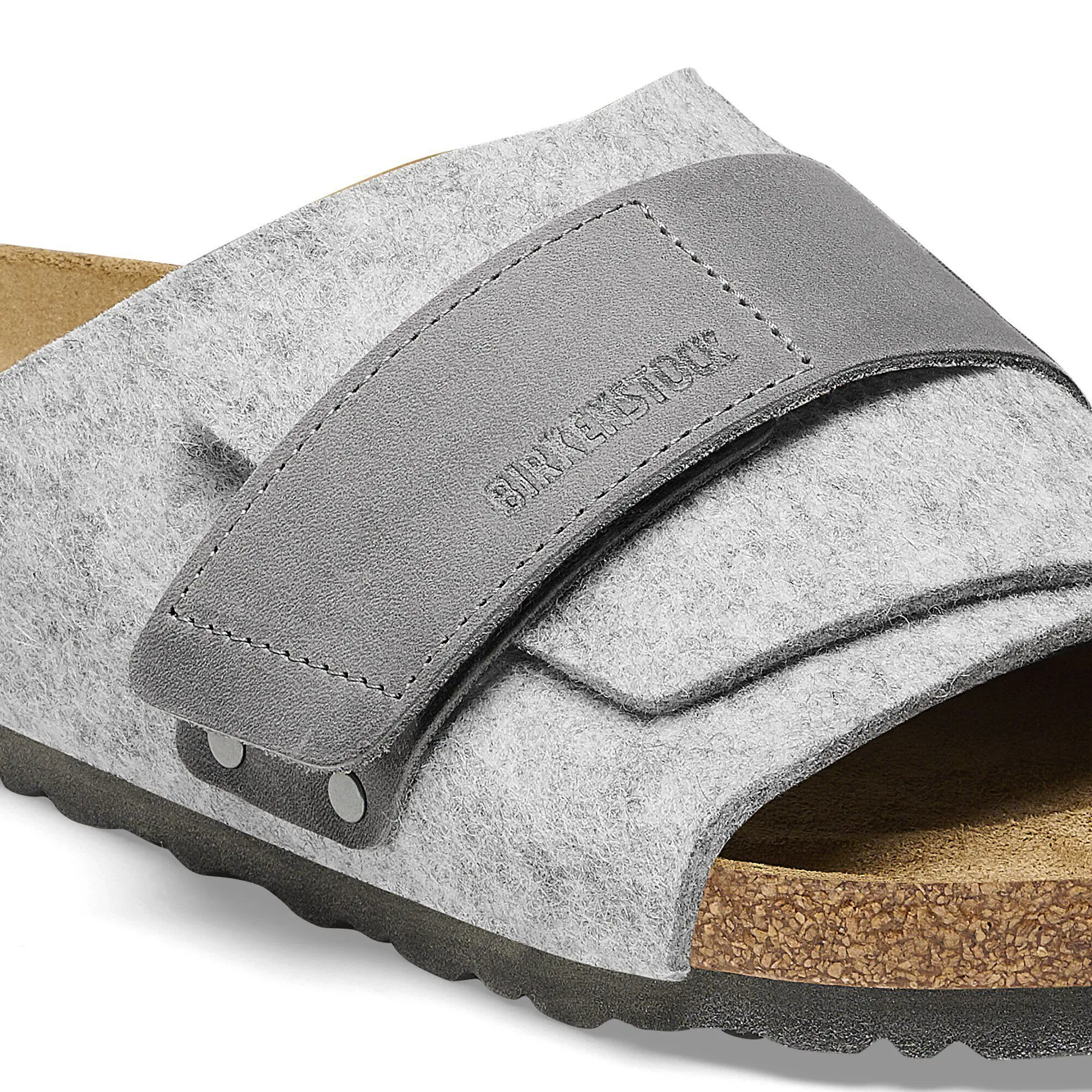 Kyoto Leather/Textile/Felt Light Gray - Image 7