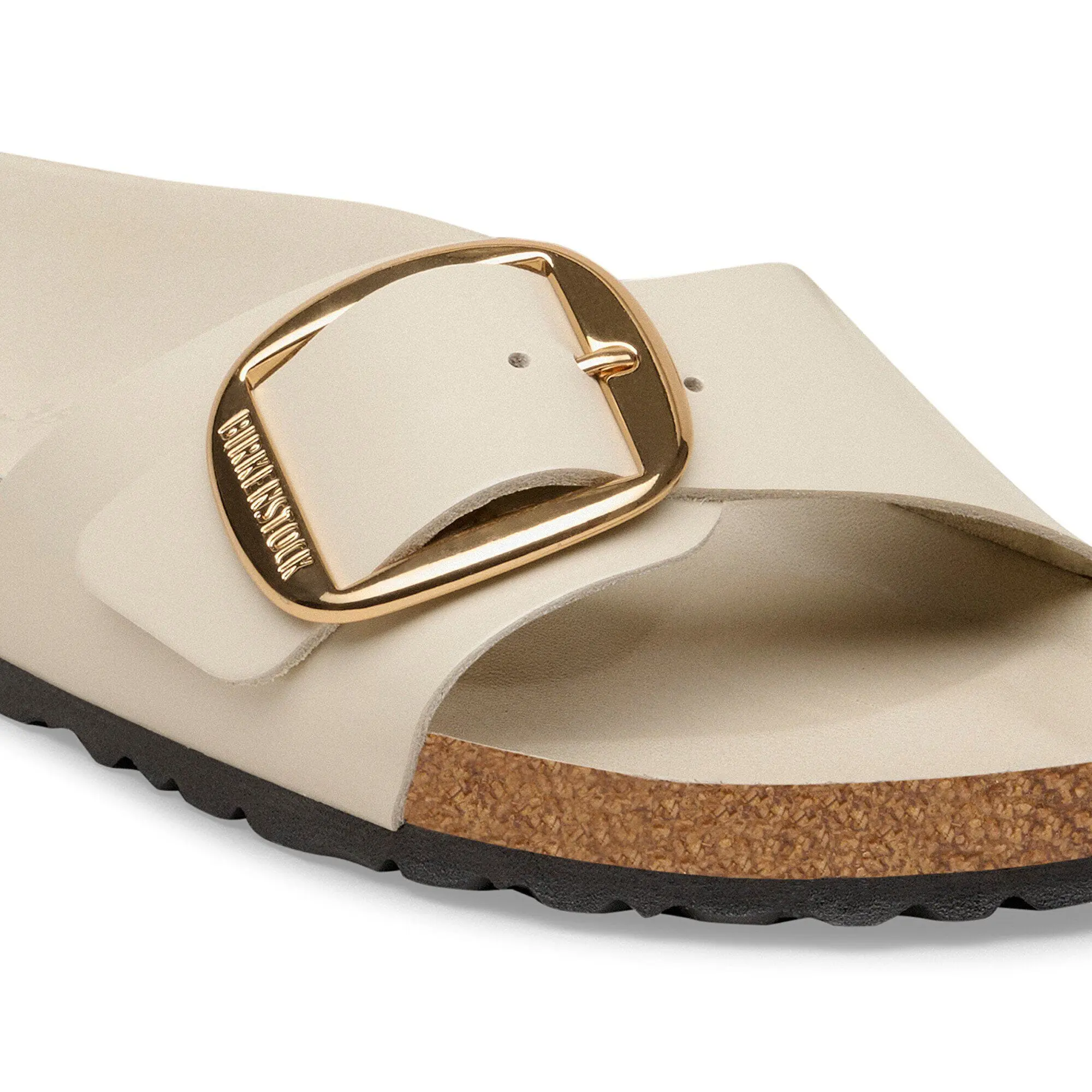 Madrid Big Buckle Natural Leather Patent - Image 8