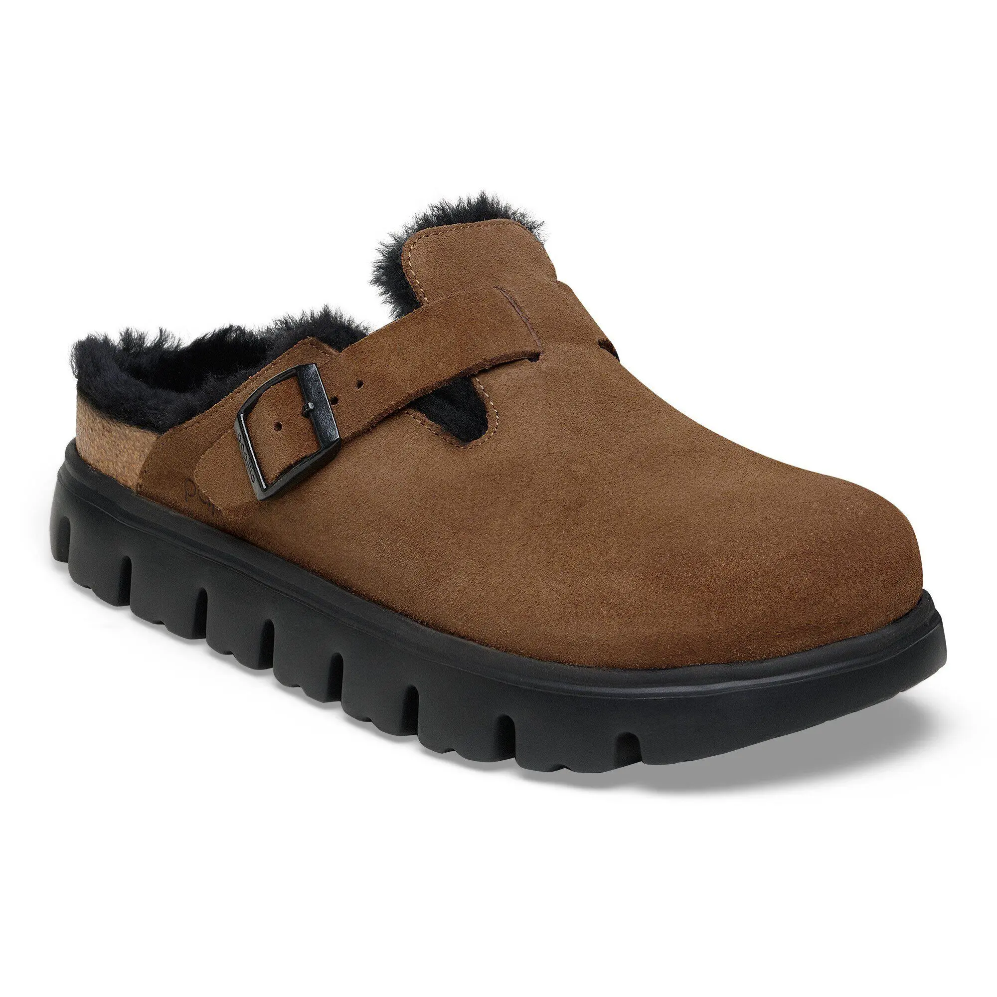 Boston Pap Chunky Shearling Suede Leather
