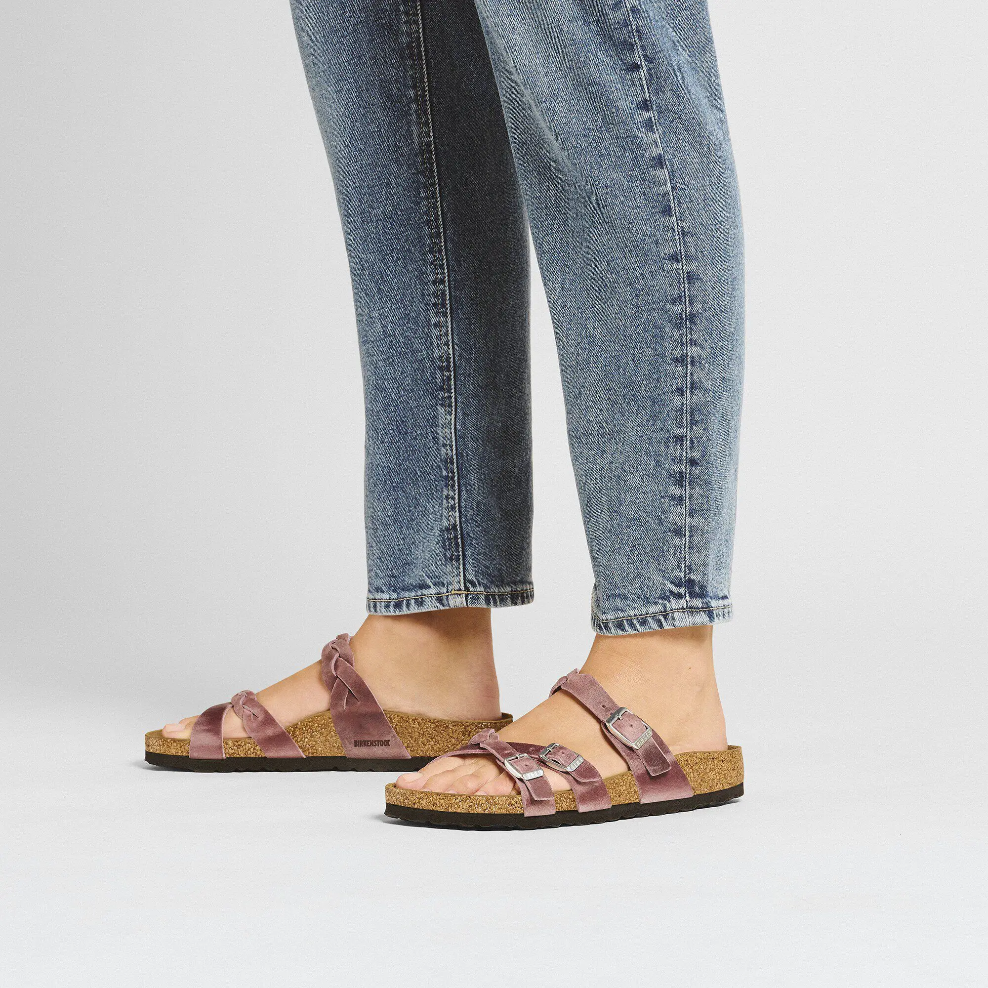 Franca Braided Oiled Leather Lavender - Image 8
