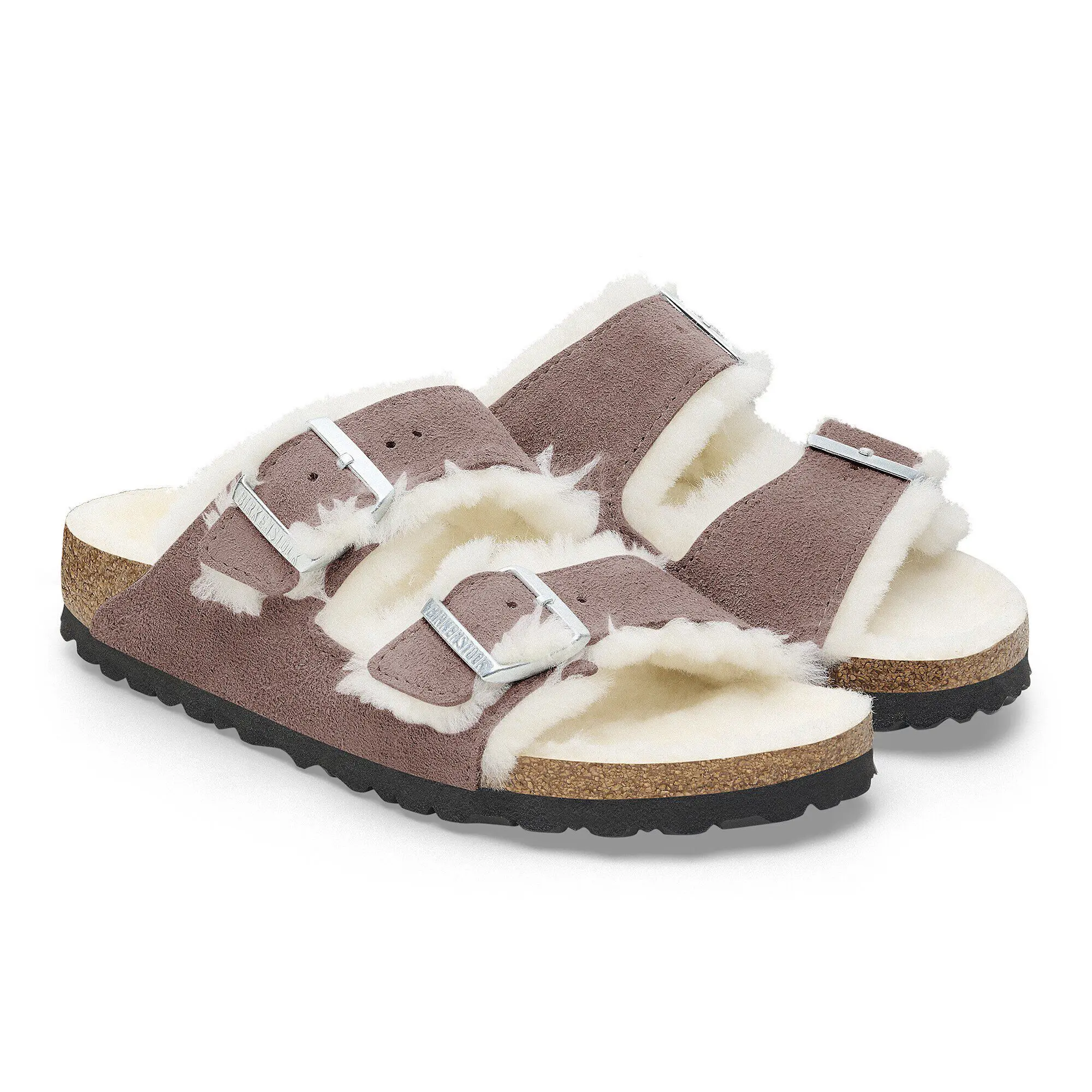 Arizona Shearling Suede Leather-Shearling Faded Purple - Image 7