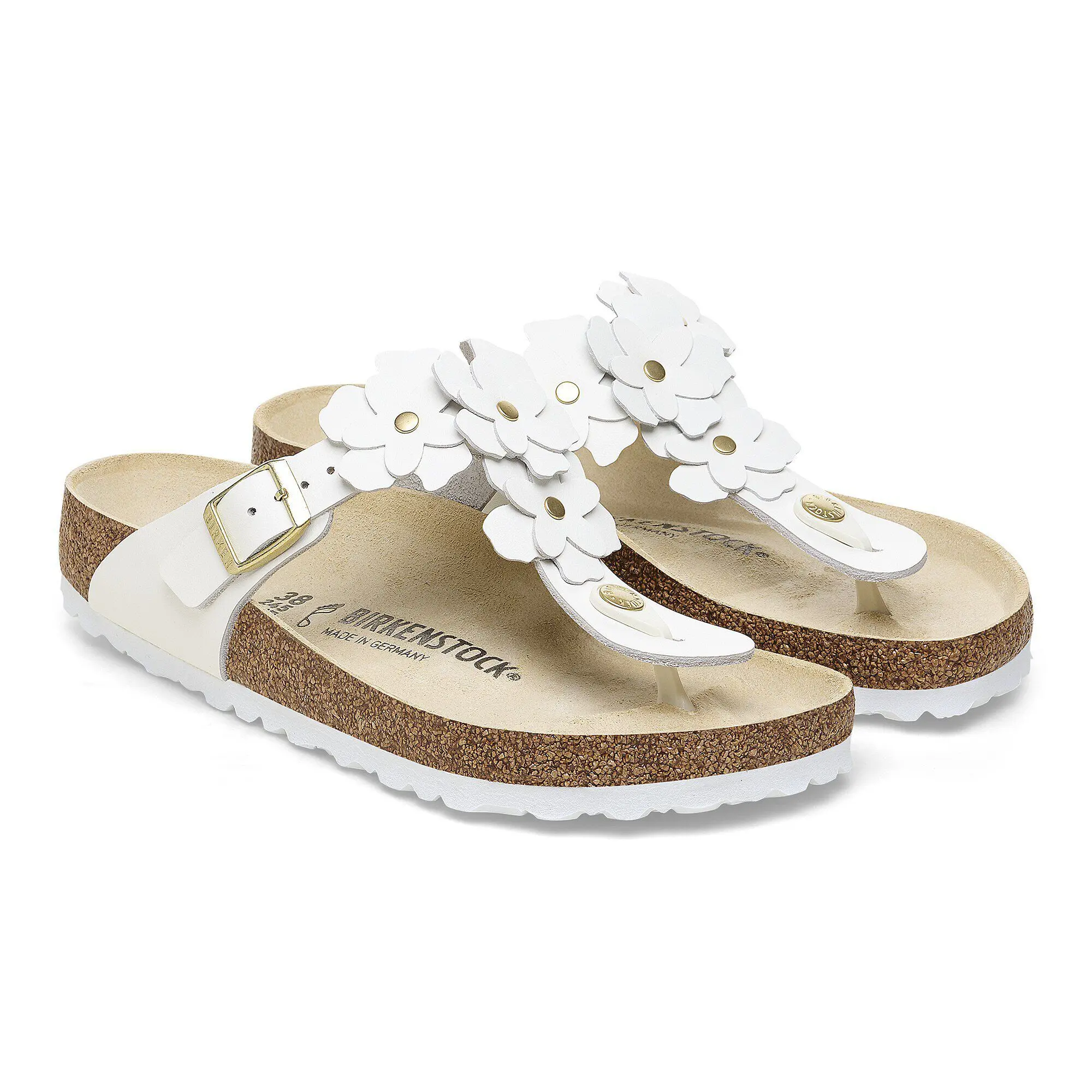 Gizeh Flower Embellishment Natural Leather - Image 6