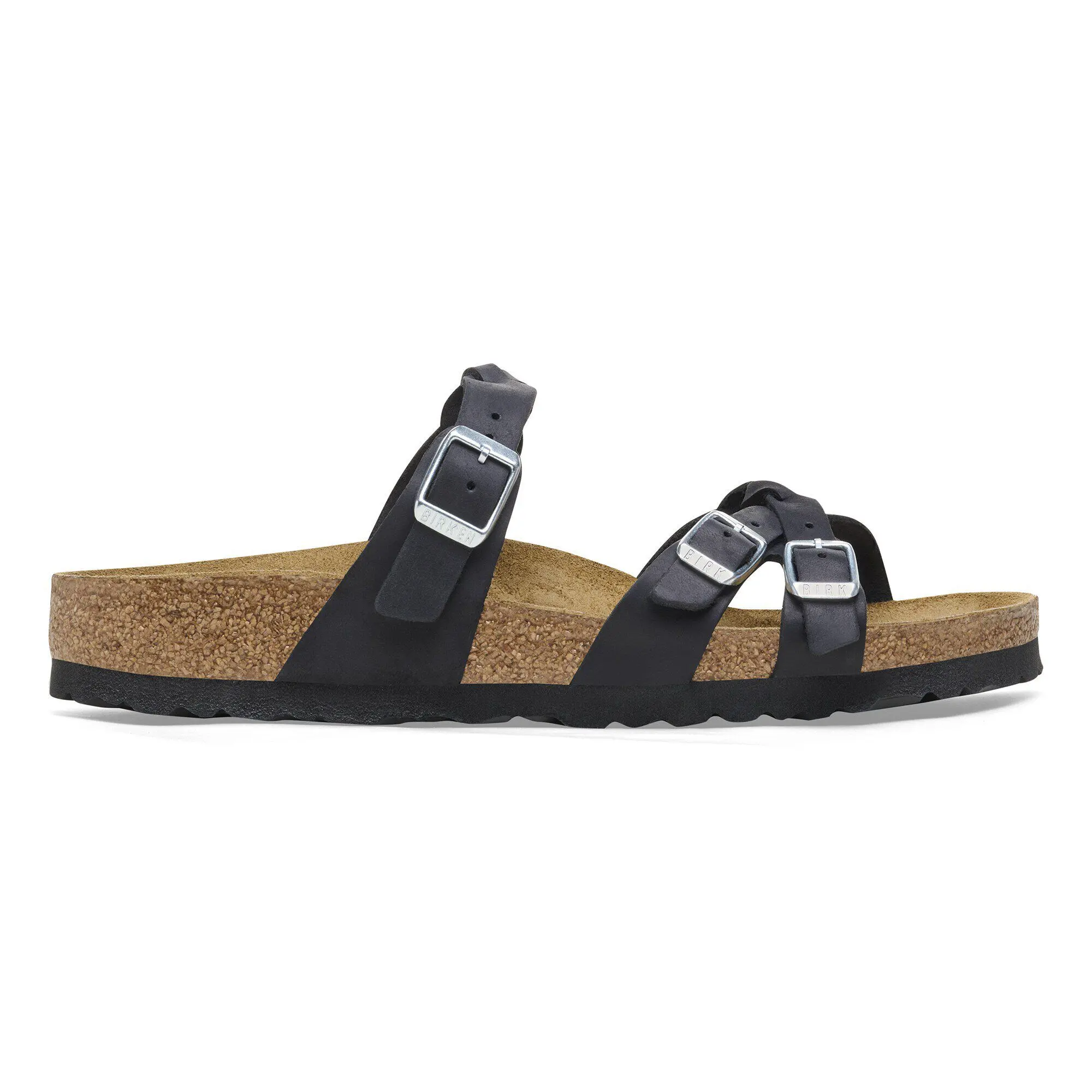 Franca Braided Oiled Leather Black - Image 3