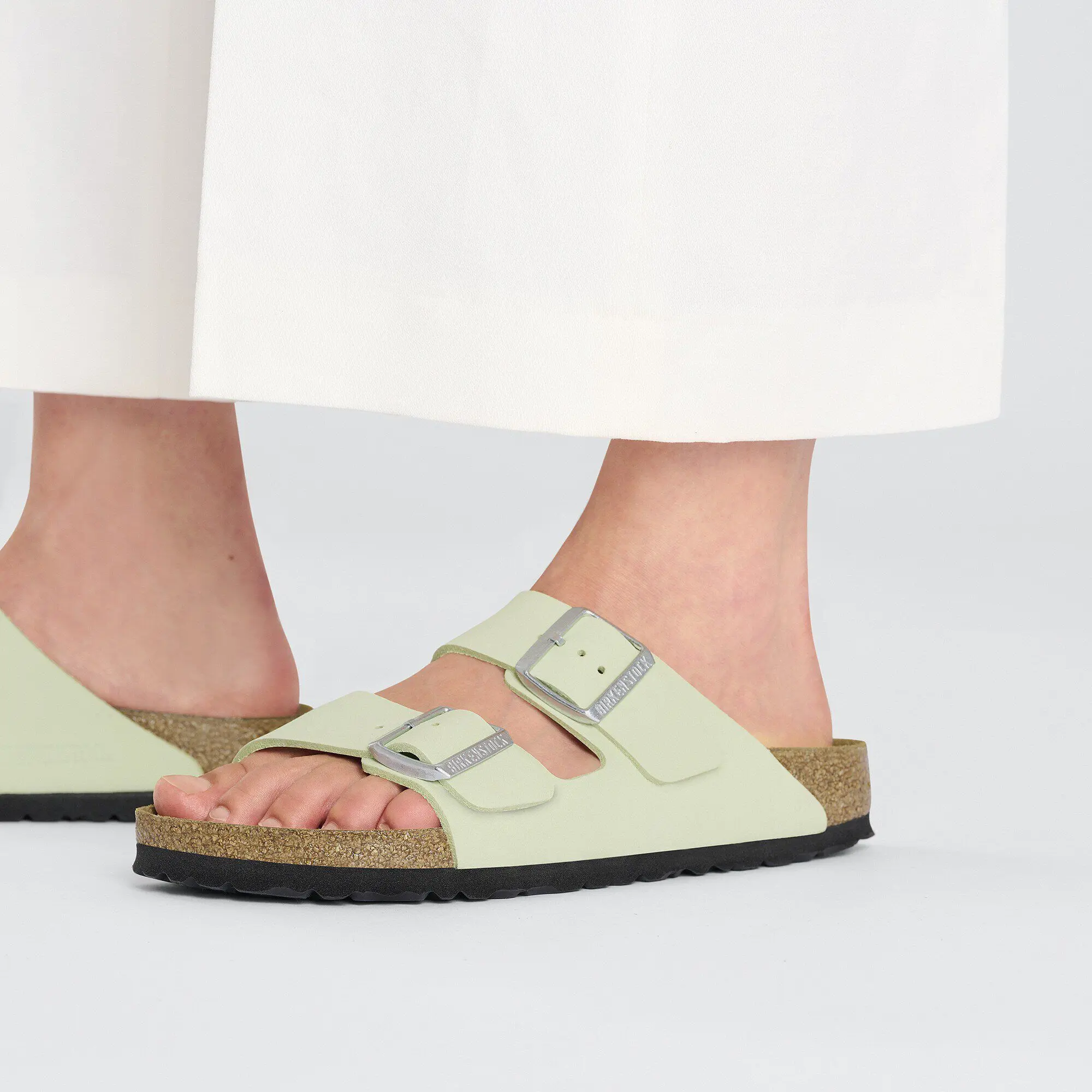 Arizona Nubuck Leather Faded Lime - Image 7
