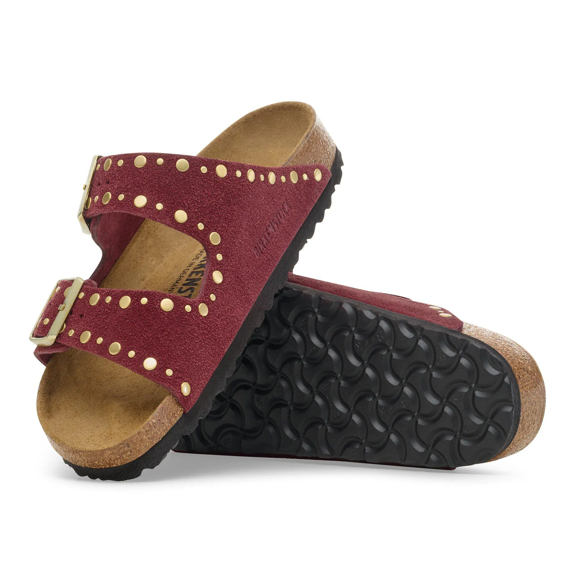 Arizona Rivets Suede Leather Zinfandel - Image 4