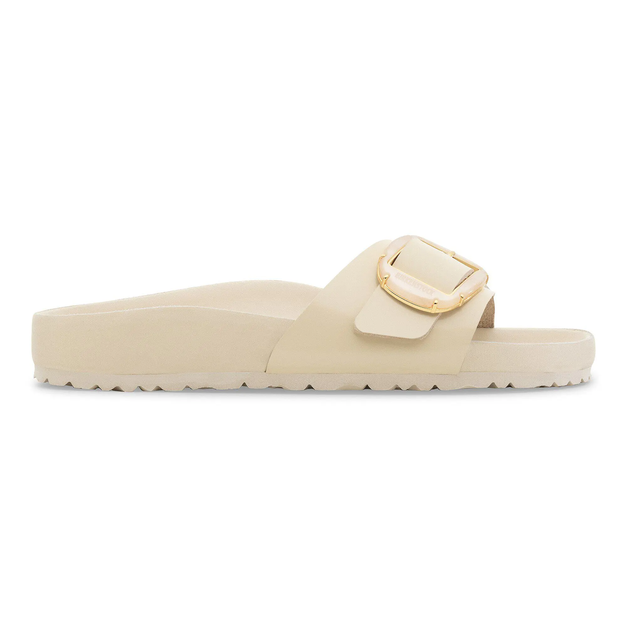 Madrid Big Buckle Pearl Natural Leather Patent - Image 3