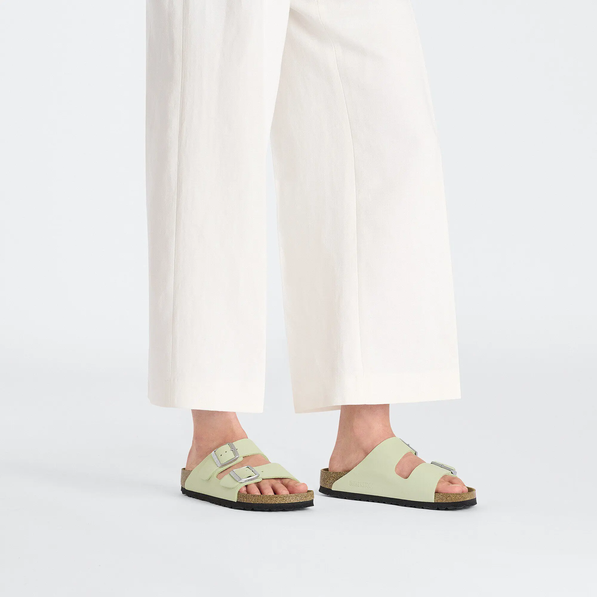 Arizona Nubuck Leather Faded Lime - Image 8