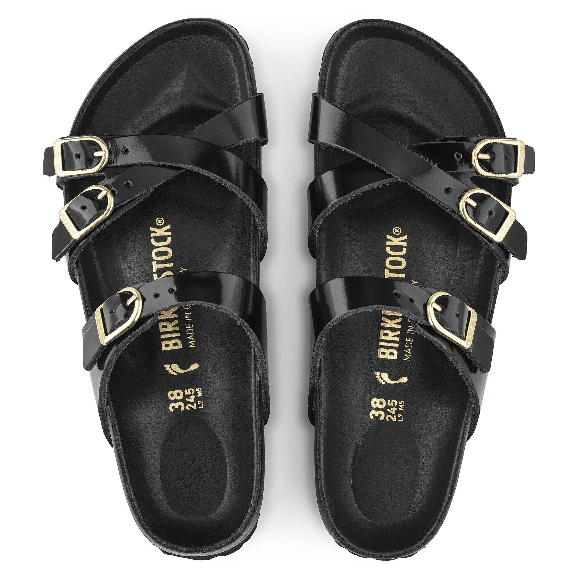 Franca Natural Leather Patent High Shine Black - Image 2
