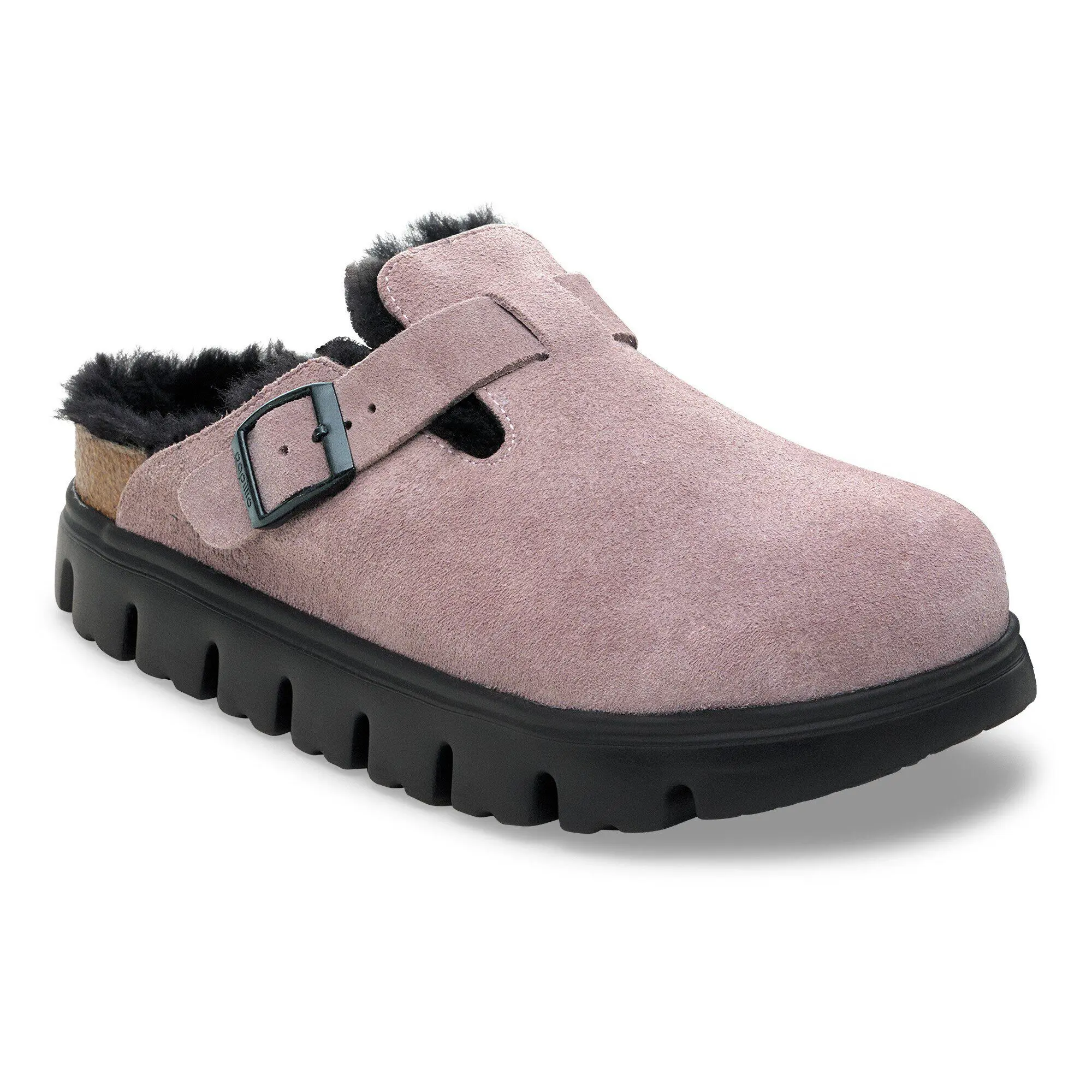 Boston Pap Chunky Shearling Suede Leather