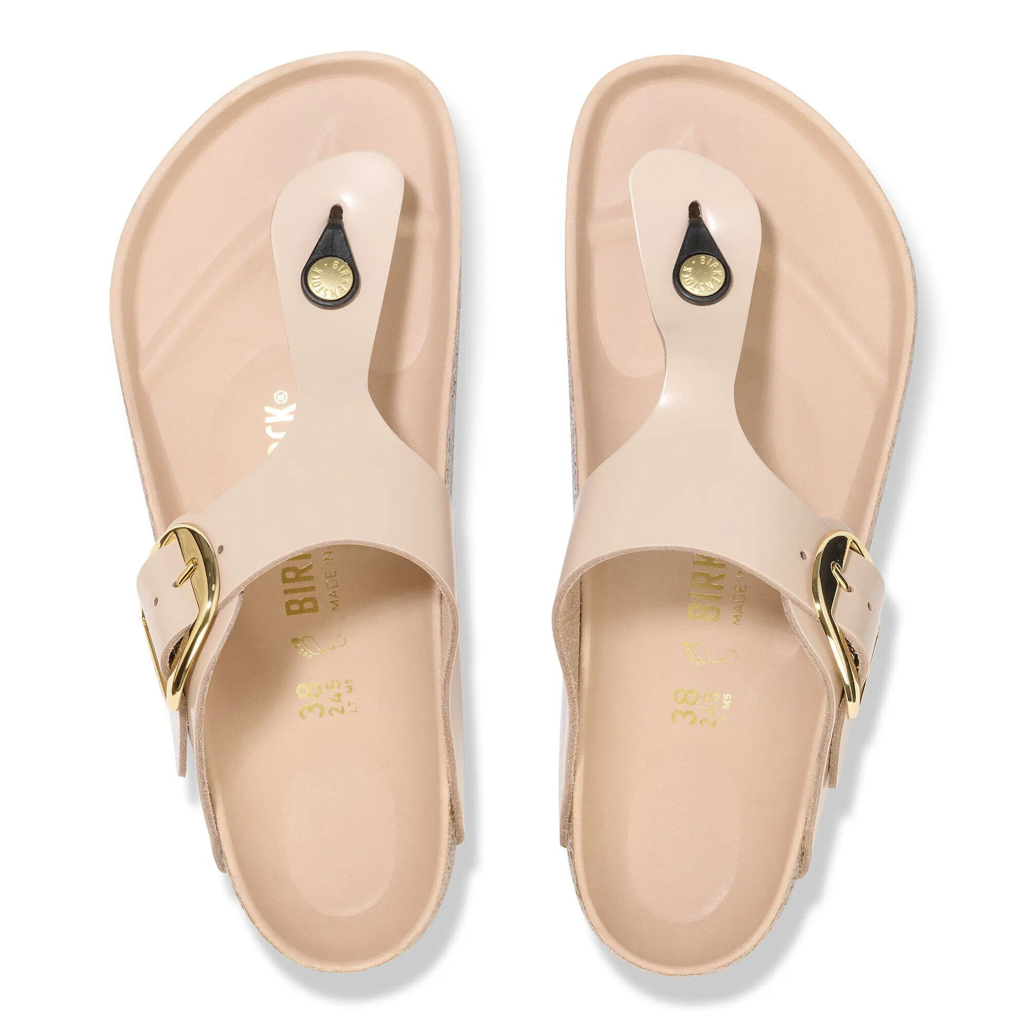 Alternative view of Gizeh Big Buckle Natural Leather Patent