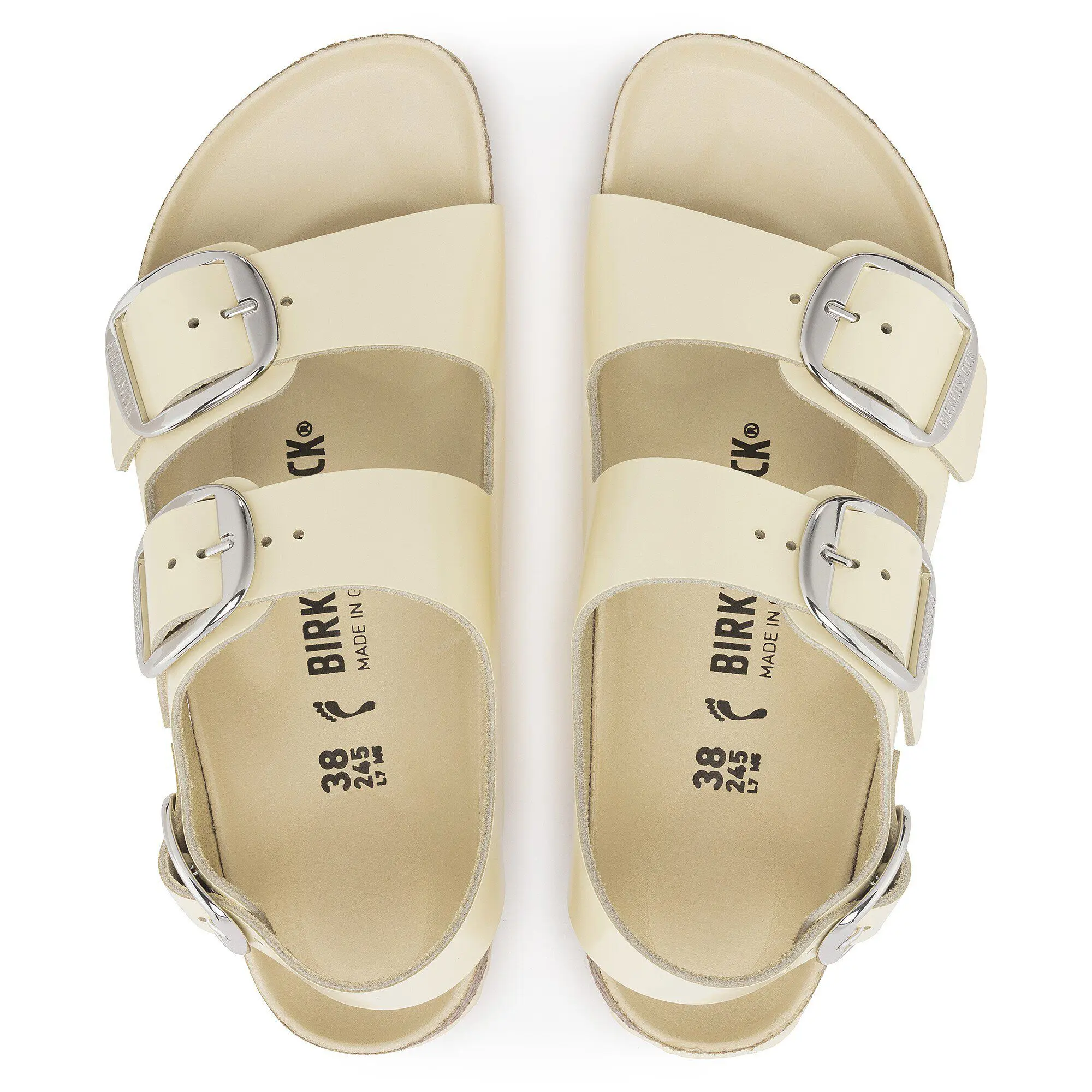 Alternative view of Milano Big Buckle Natural Leather Patent