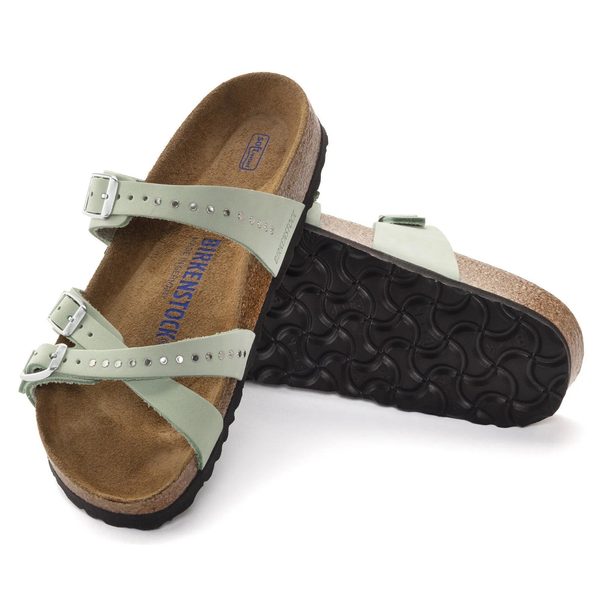 Franca Soft Footbed Nubuck Leather Matcha - Image 5