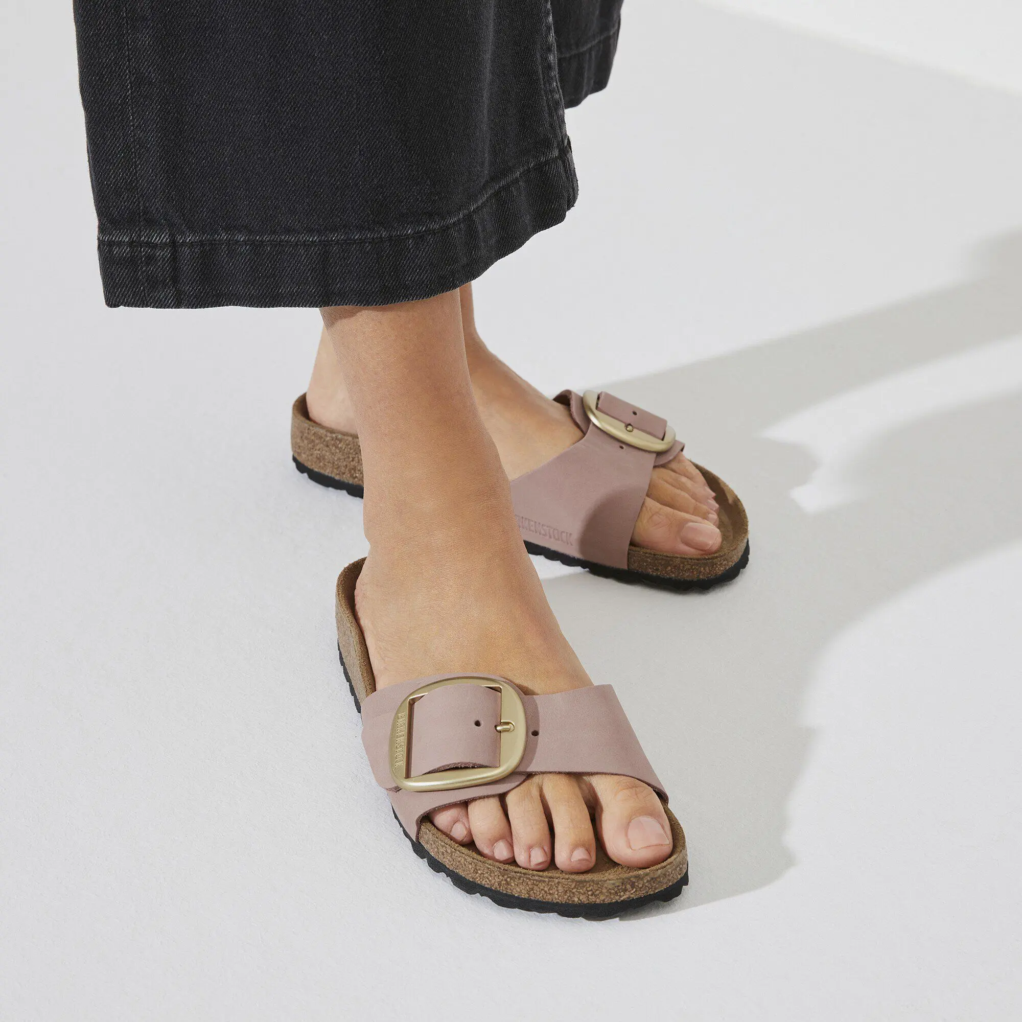 Madrid Big Buckle Natural Leather Nubuck - Image 6