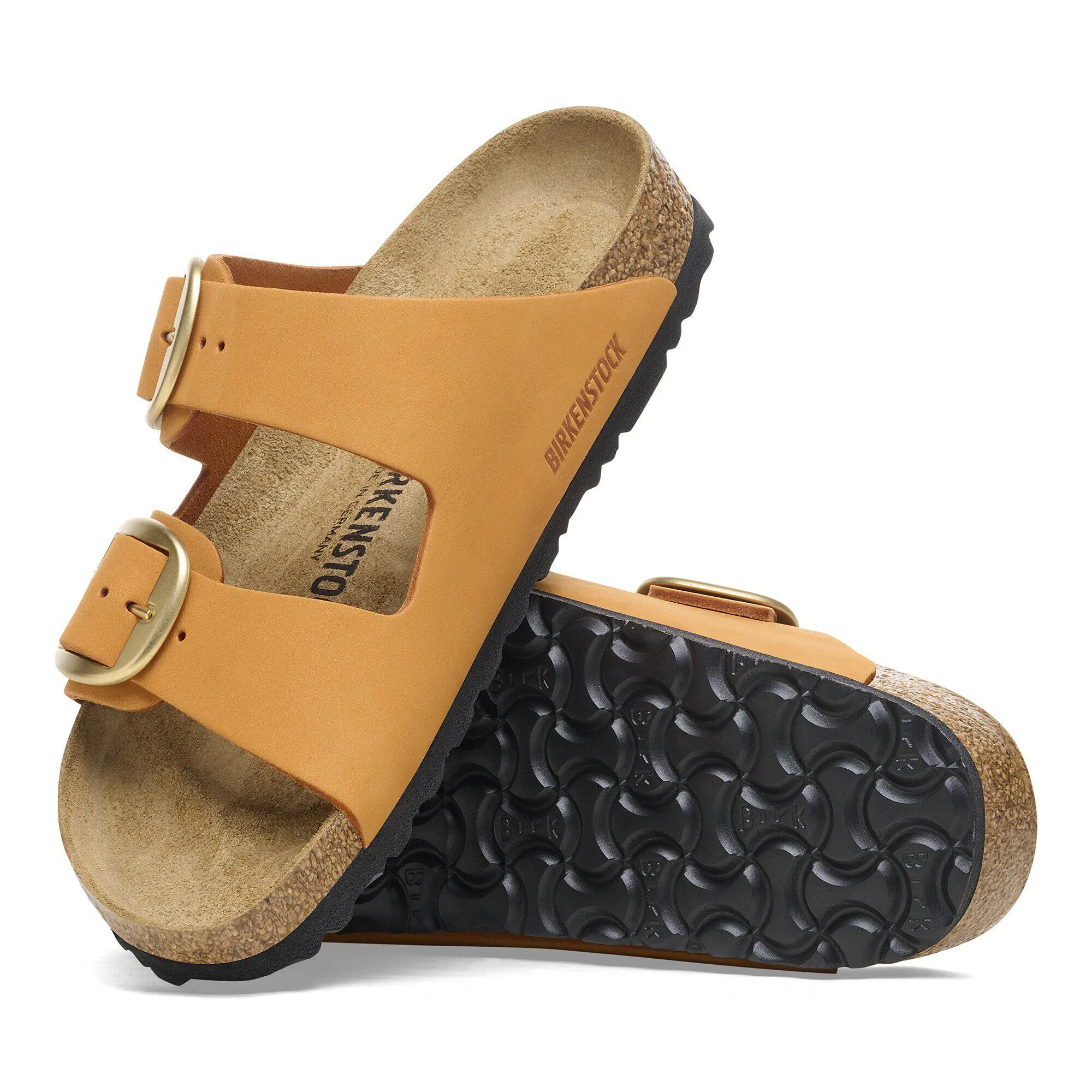 Arizona Big Buckle Nubuck Leather Burnt Orange - Image 6