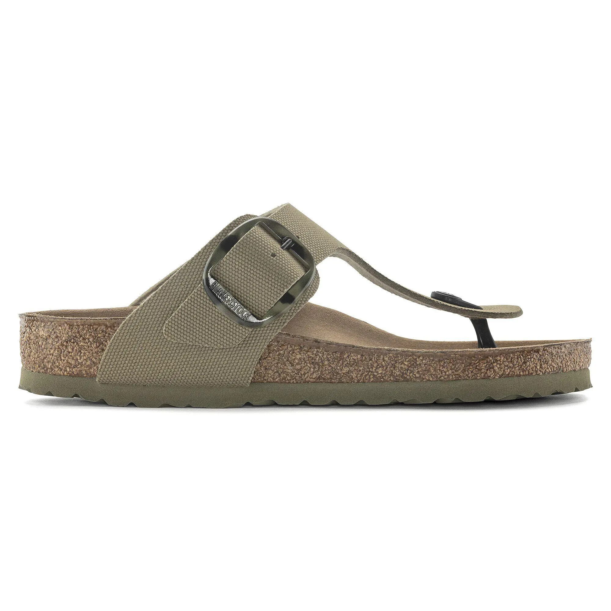 Gizeh Vegan Big Buckle Textile Faded Khaki - Image 3