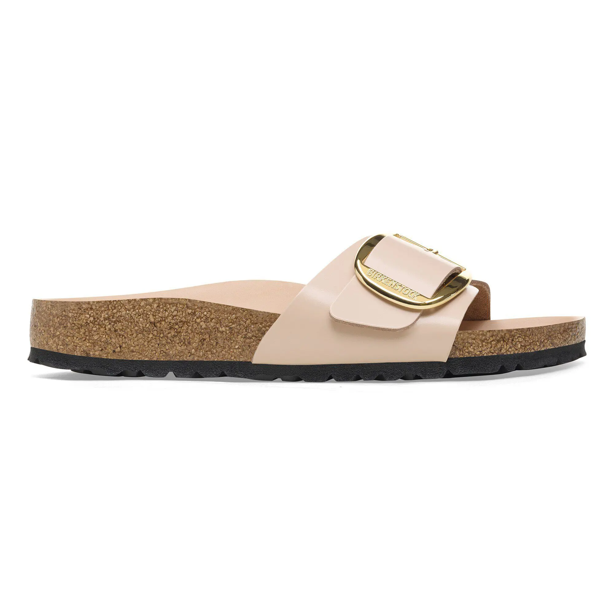 Madrid Big Buckle Natural Leather Patent - Image 3