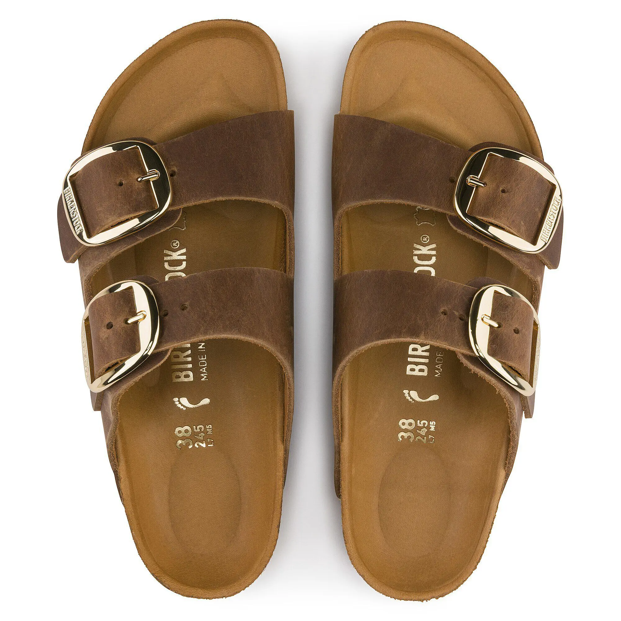 Alternative view of Arizona Big Buckle Natural Leather Oiled