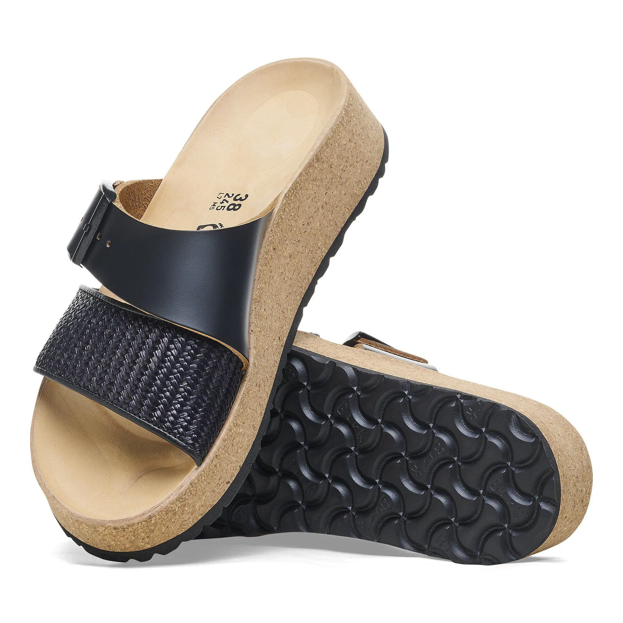 Almina Natural Leather-Synthetics Black - Image 7