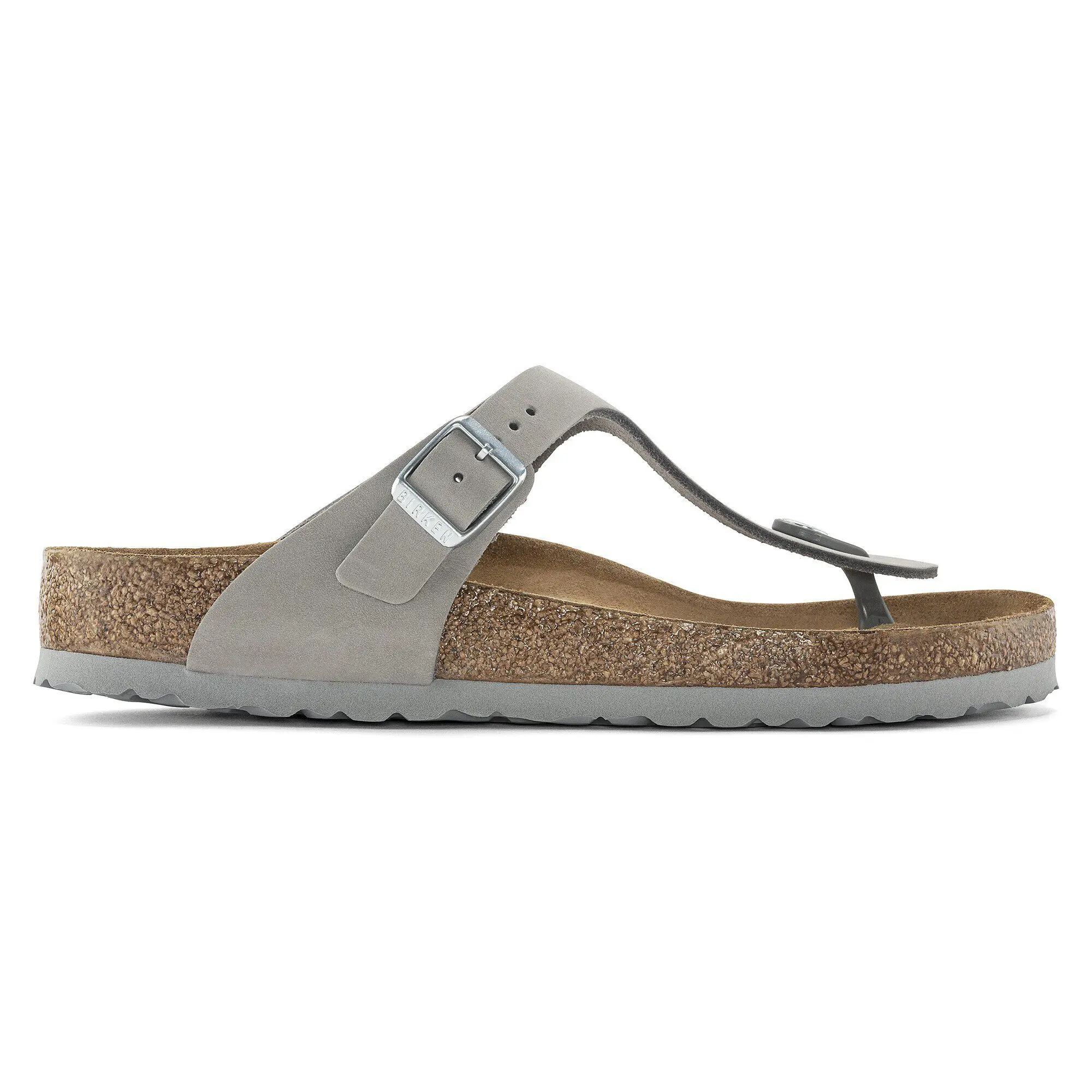 Gizeh Soft Footbed Nubuck Leather Dove Gray - Image 3
