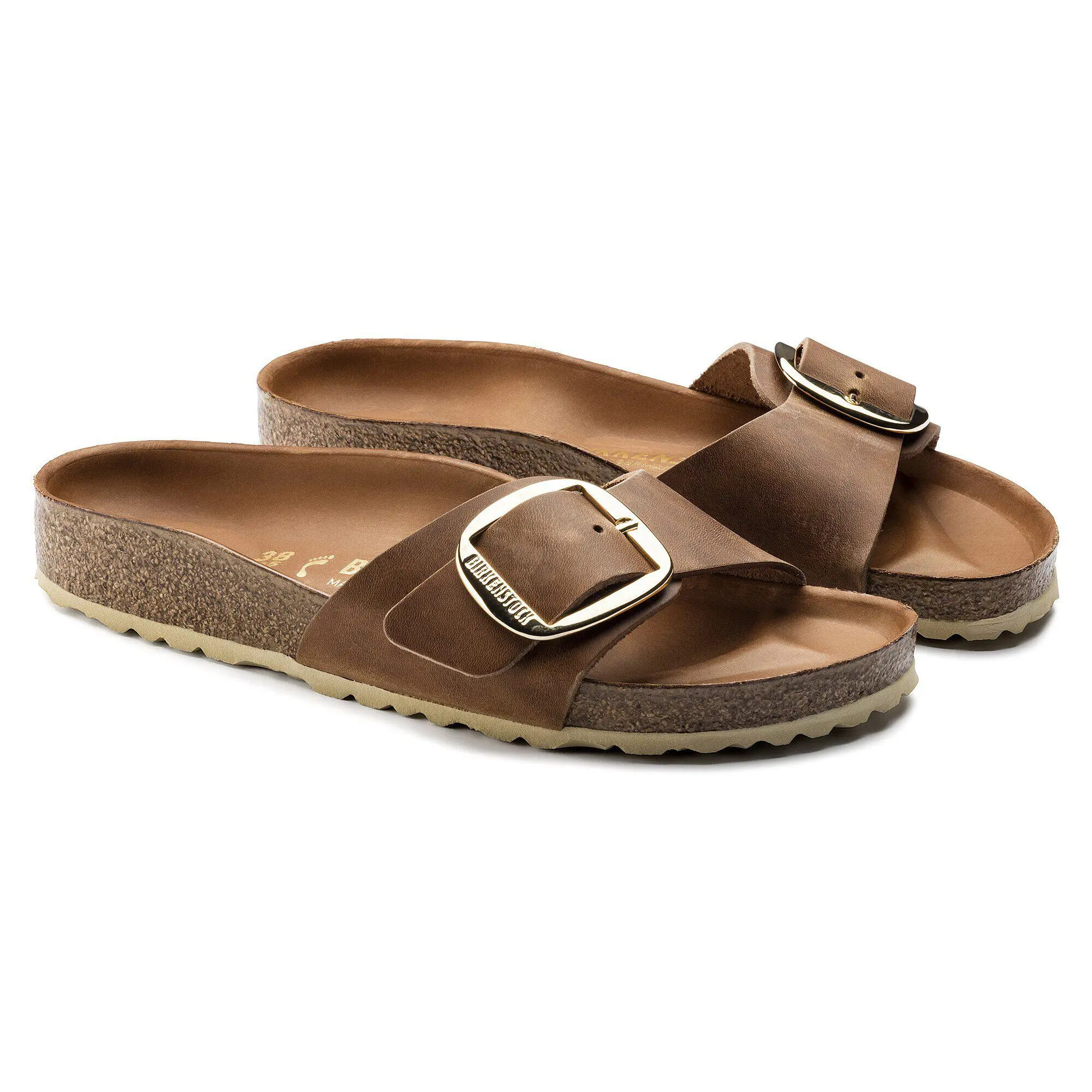 Madrid Big Buckle Natural Leather Oiled - Image 4