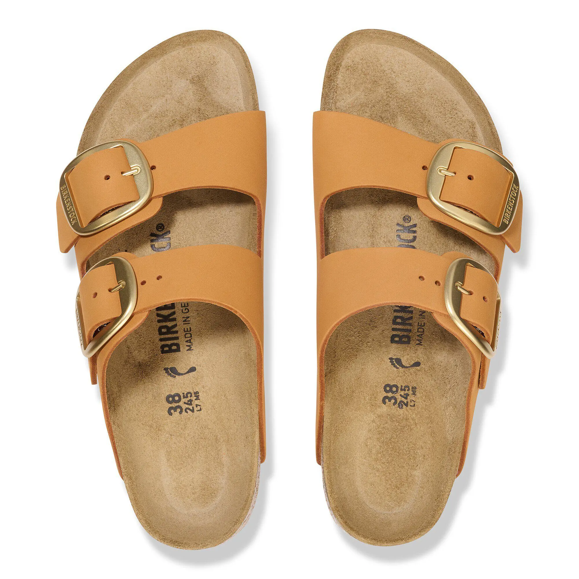 Alternative view of Arizona Big Buckle Nubuck Leather Burnt Orange