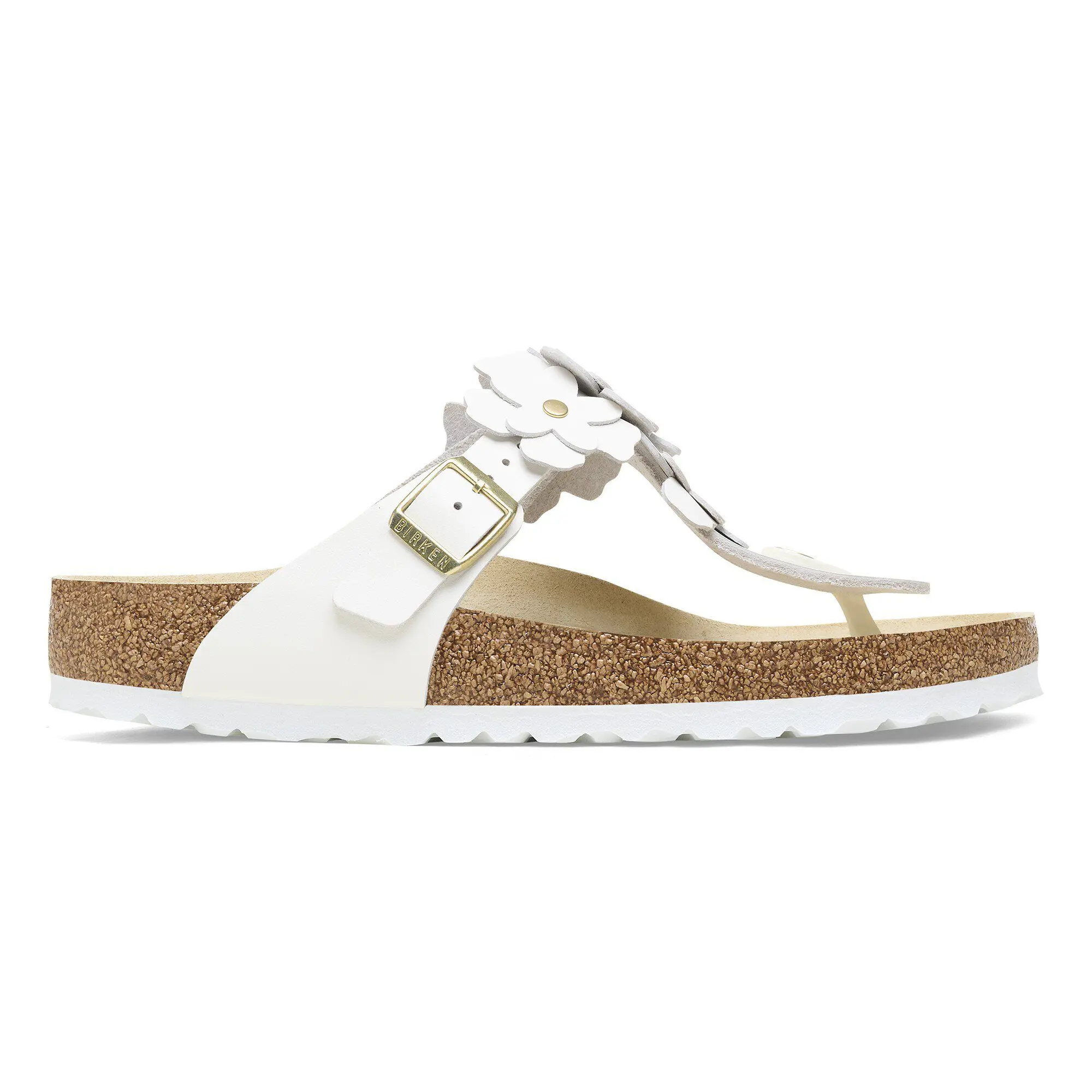 Gizeh Flower Embellishment Natural Leather - Image 3