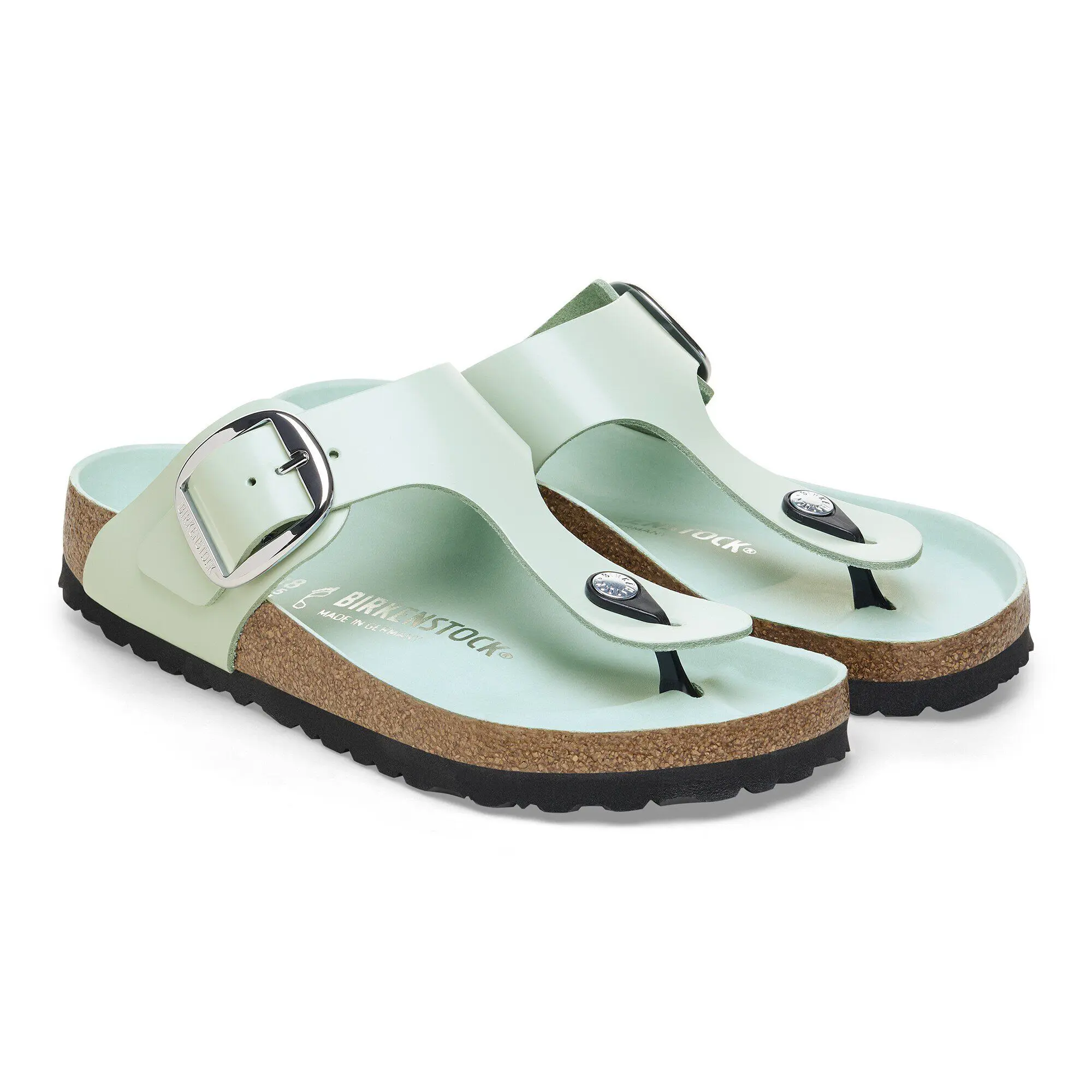 Gizeh Big Buckle Natural Leather Patent - Image 7