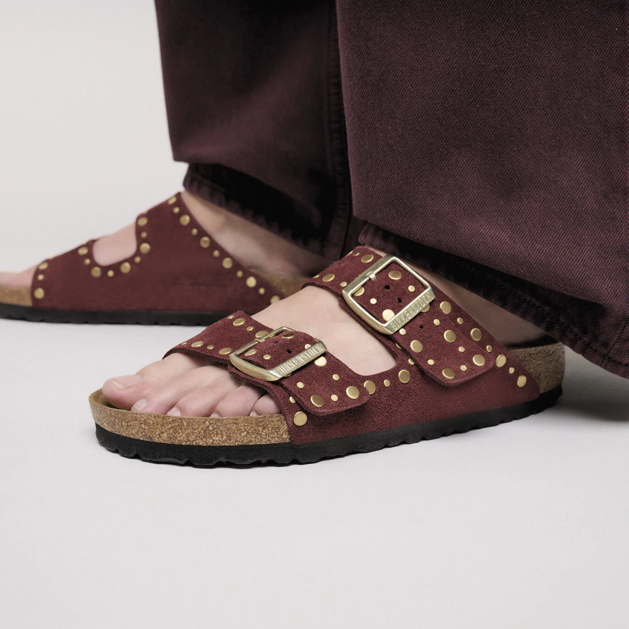 Arizona Rivets Suede Leather Zinfandel - Image 8