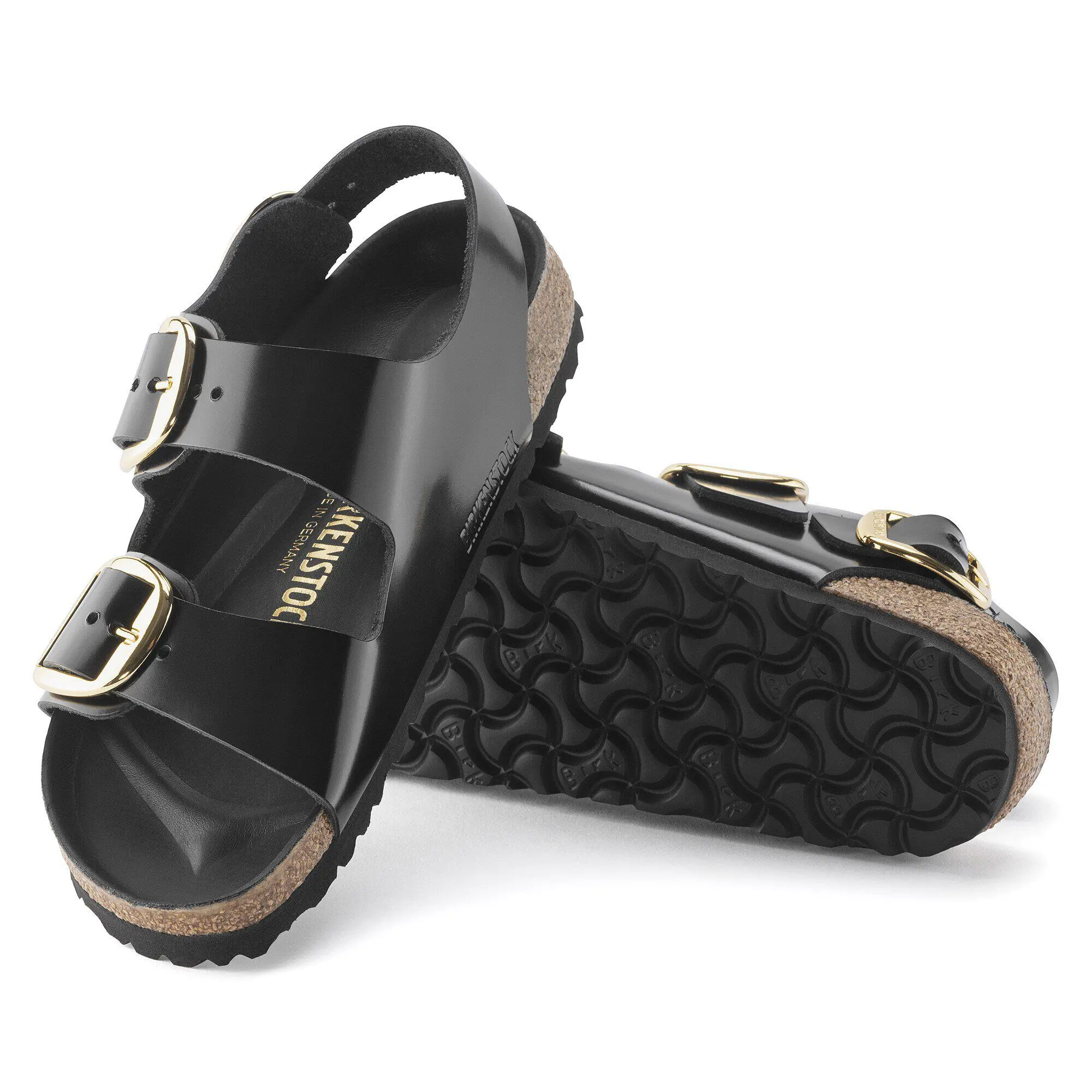 Milano Big Buckle Natural Leather Patent - Image 7