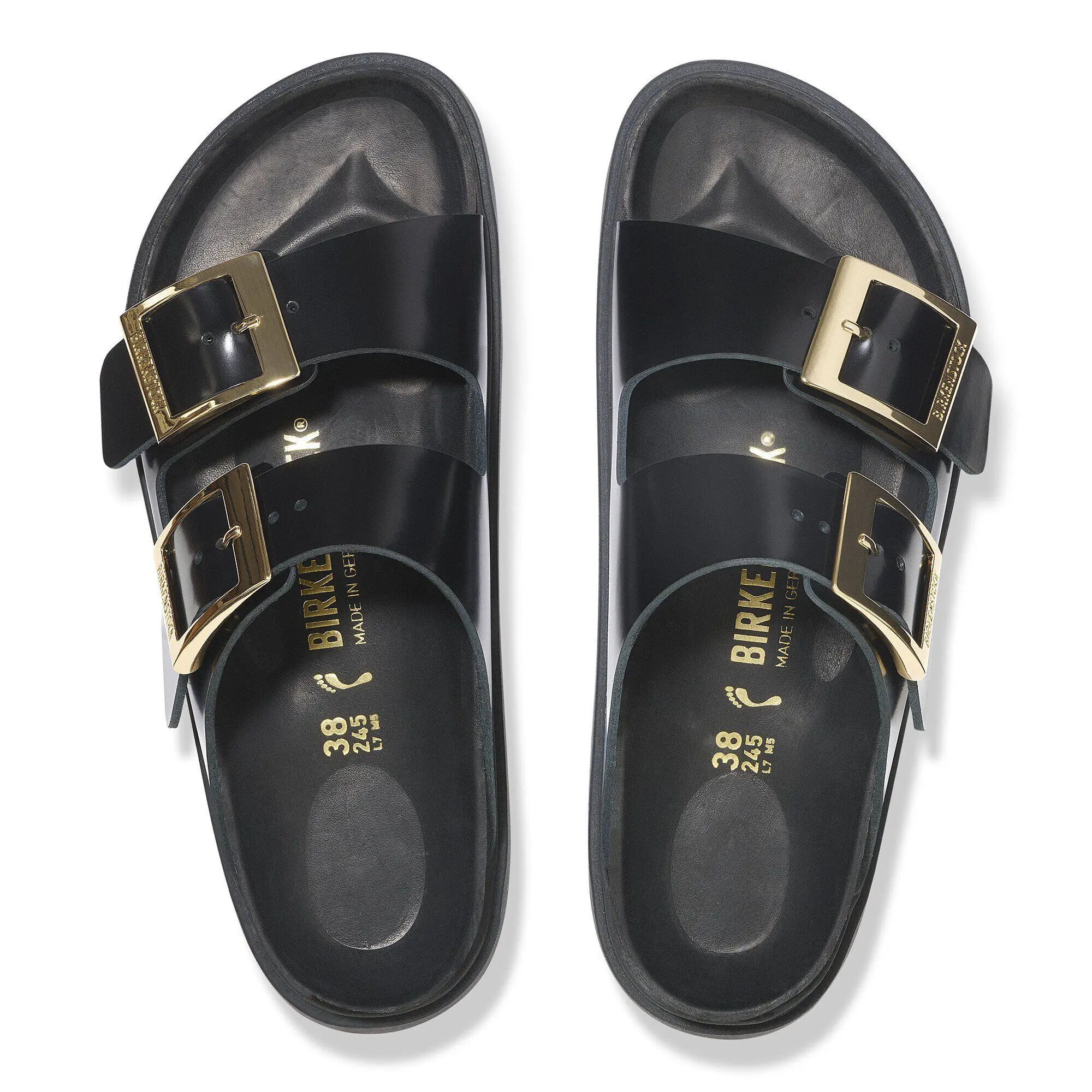 Arizona Droplet Buckle Natural Leather Patent - Image 2
